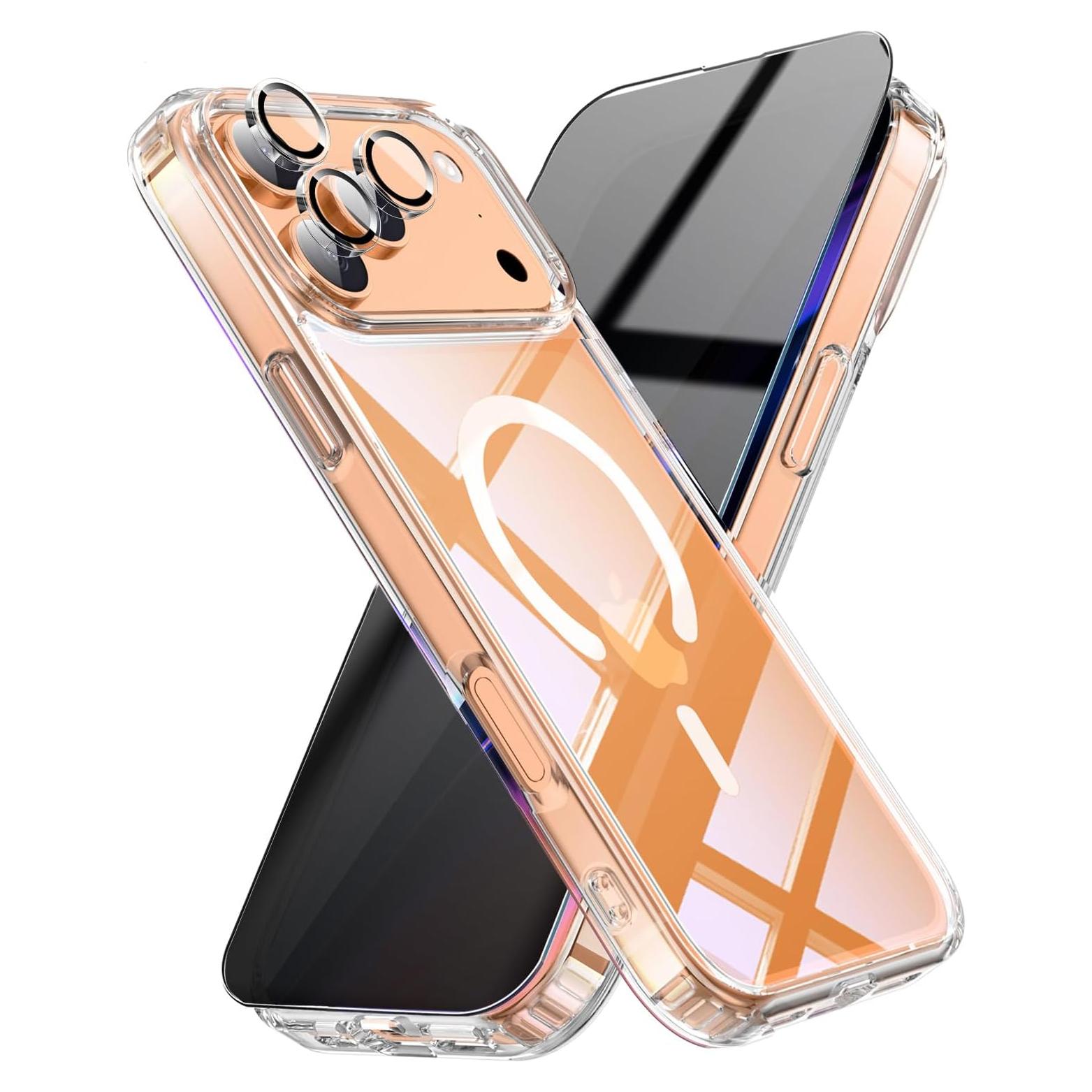 Funda 3-en-1 QXC YABUDA para iPhone 17 Pro Max Transparente