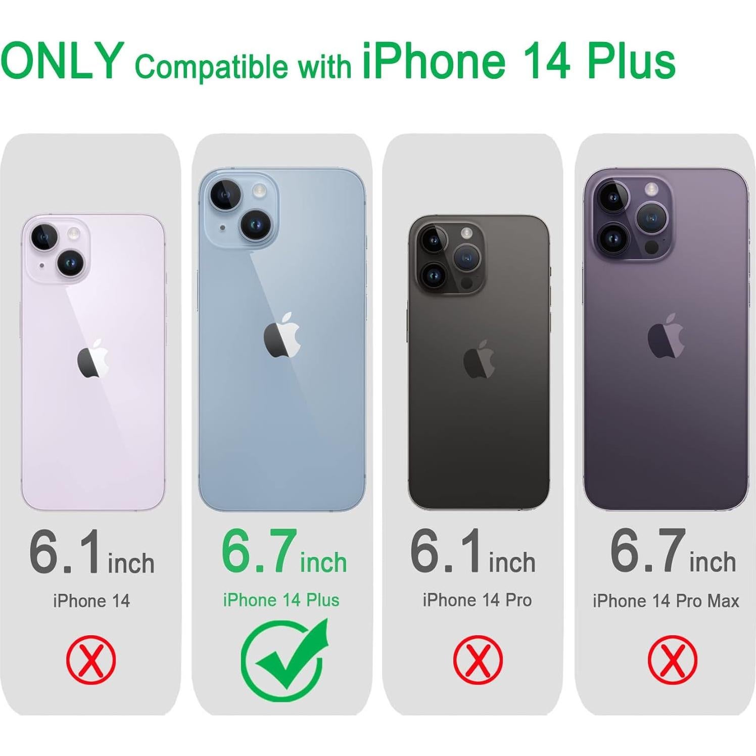 Funda Transparente JJGoo para iPhone 14 Plus Antirayaduras