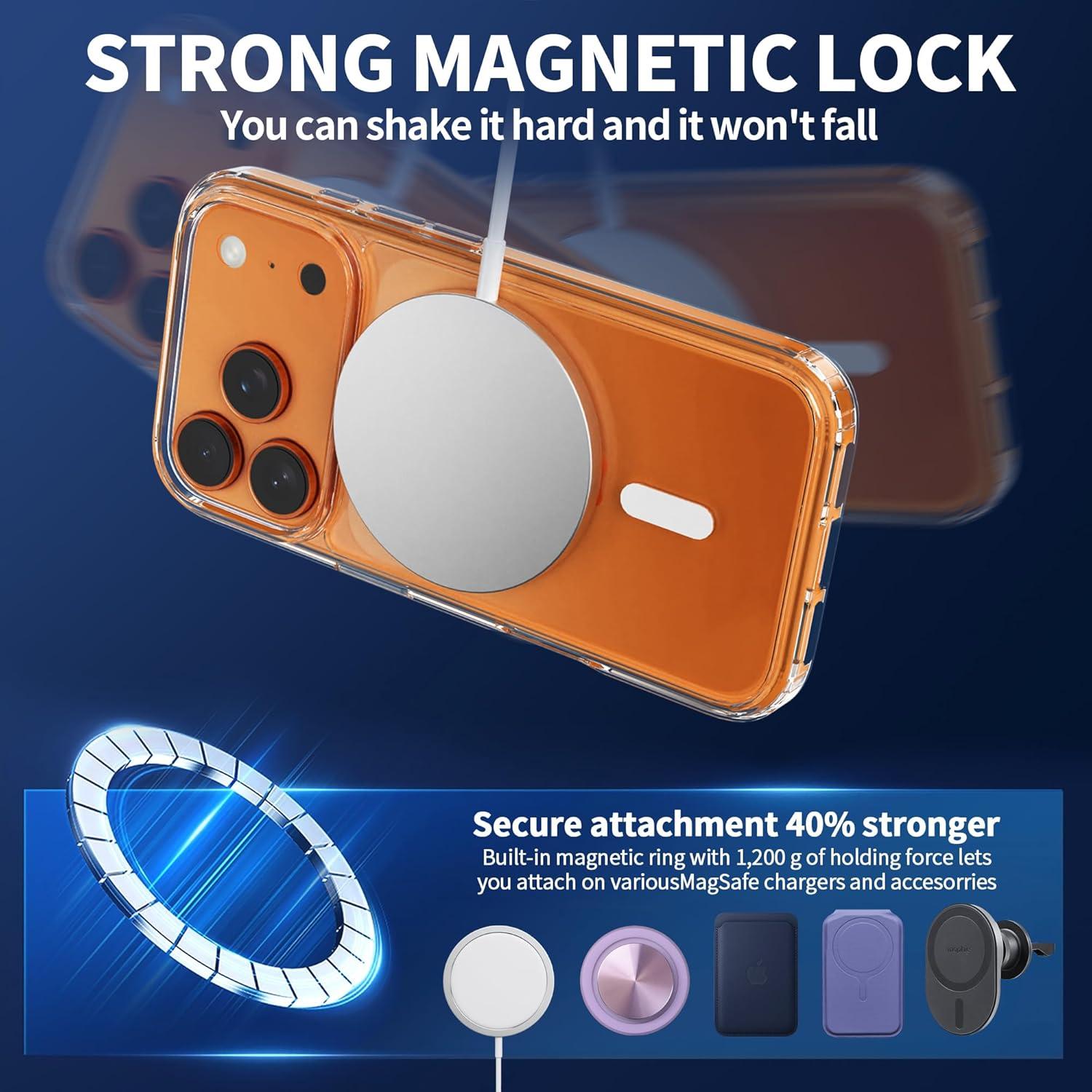 Funda Magnética IDweel para iPhone 17 Pro Max, Clara y Resistente