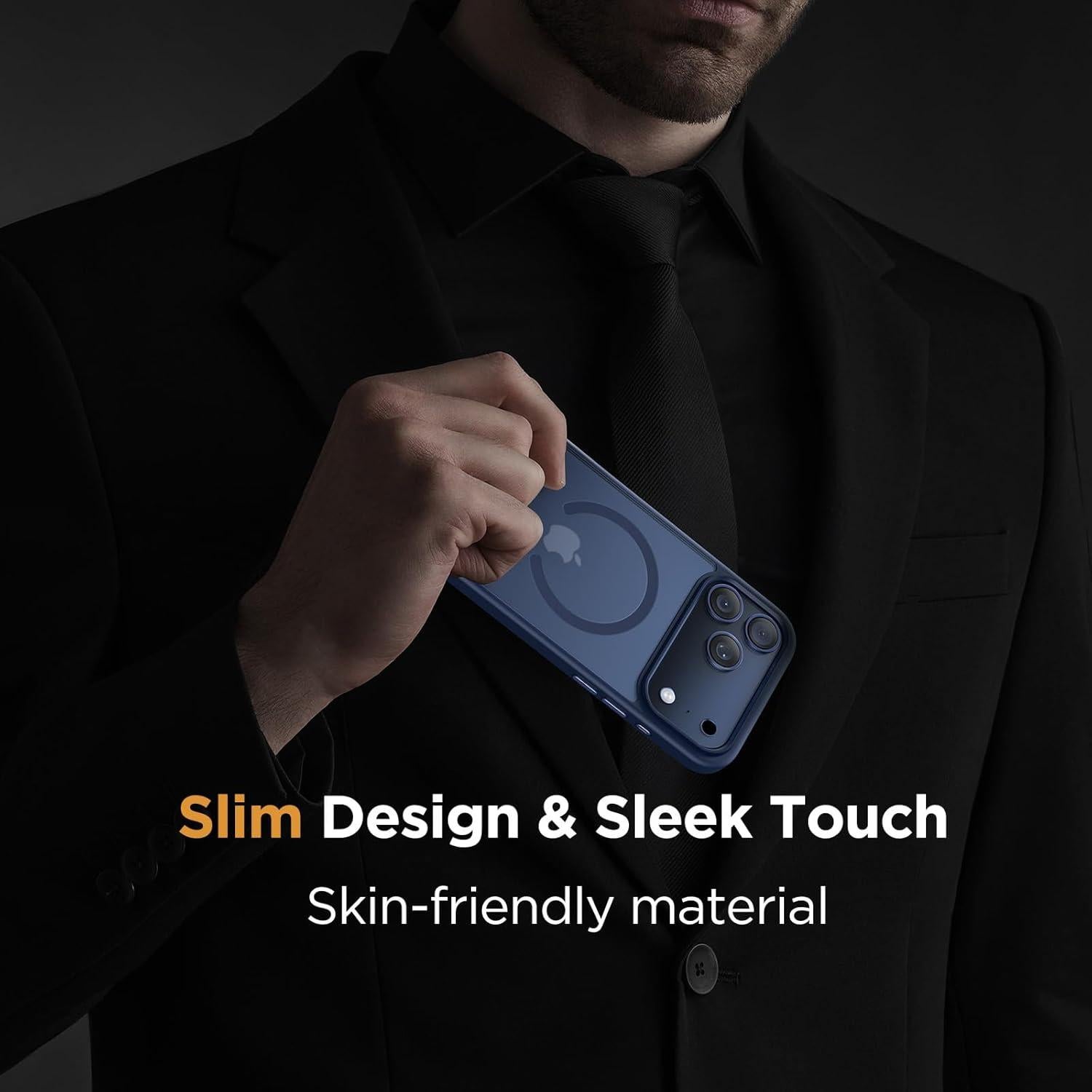 Funda Magnética Miracase para iPhone 17 Pro Max Azul 6.9"