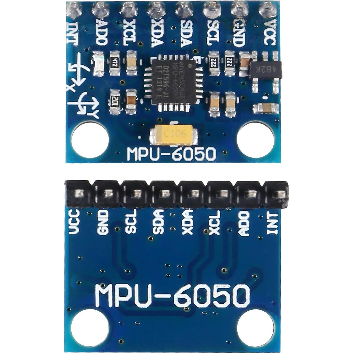 5 Módulos GY-521 MPU-6050 Acelerómetro Giroscopio 3 Ejes