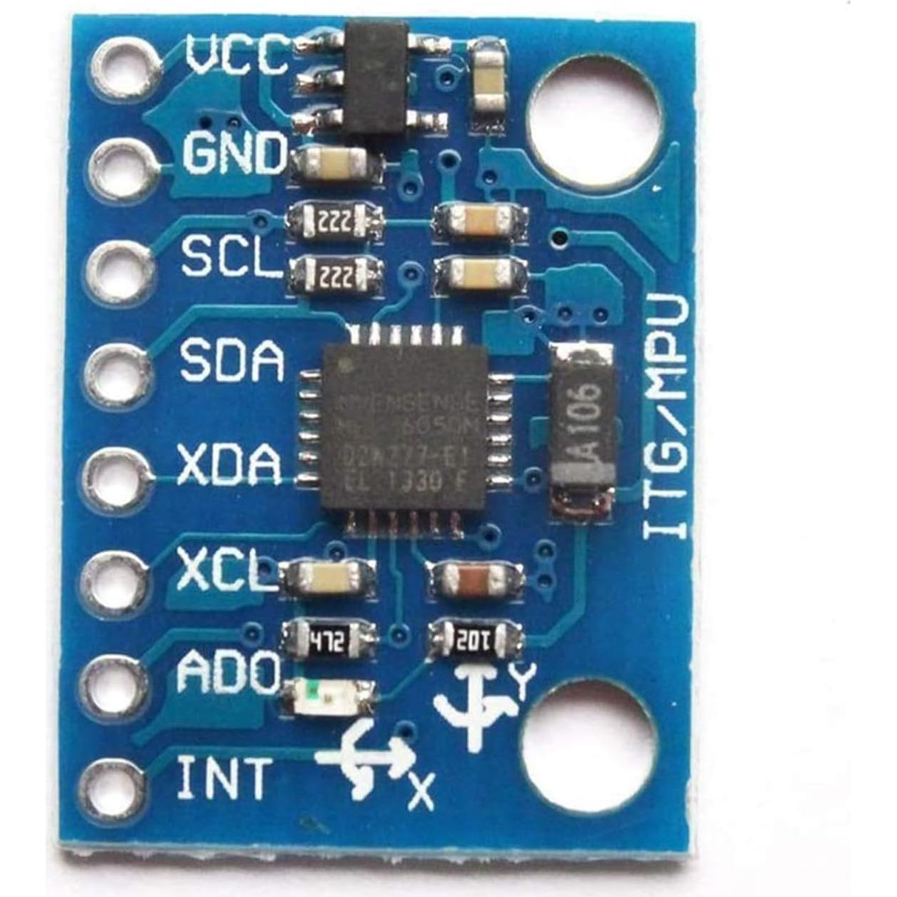 Módulo Sensor GY-521 KEAcvise MPU6050 6 Ejes I2C 16 bits