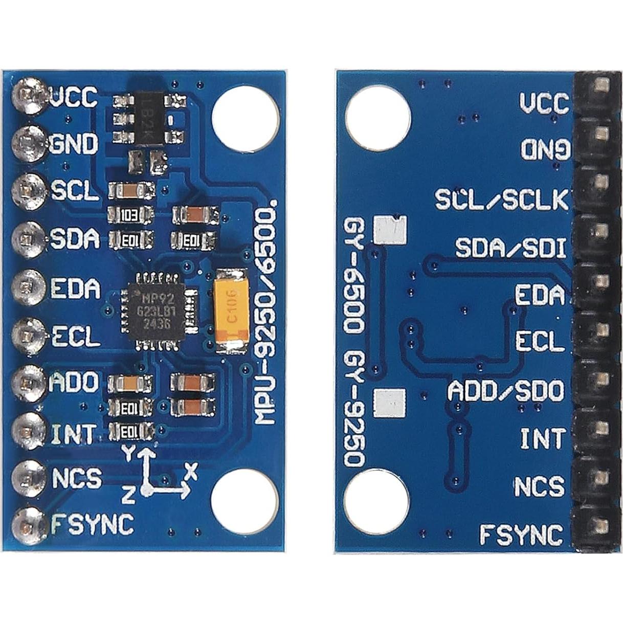 Sensor Giroscopio 9 Ejes MPU9250 GY-9250 Pre-soldado IIC/SPI
