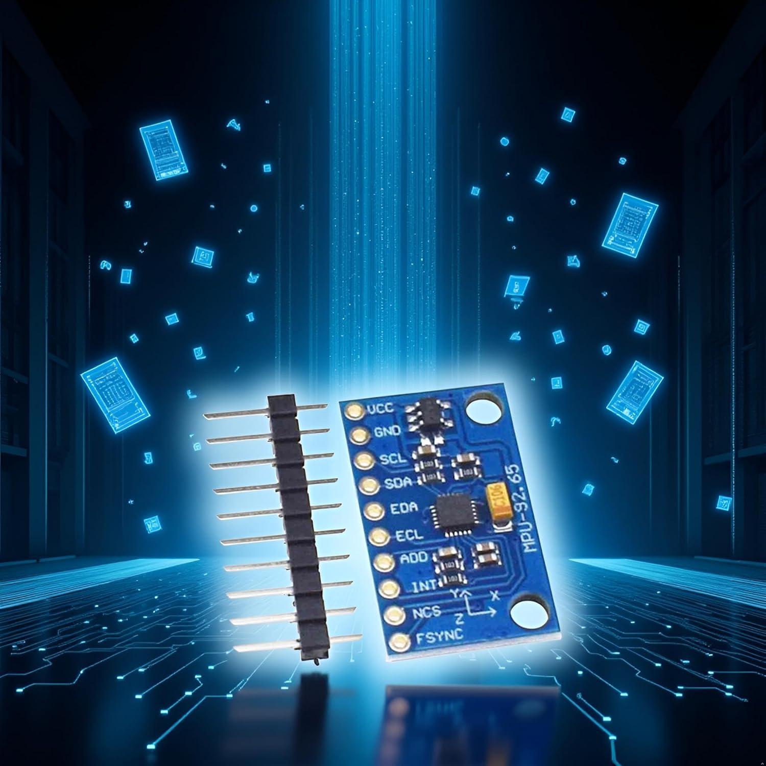 Sensor Giroscopio Acelerómetro MPU6500 Labriciyon 6 Ejes I2C SPI