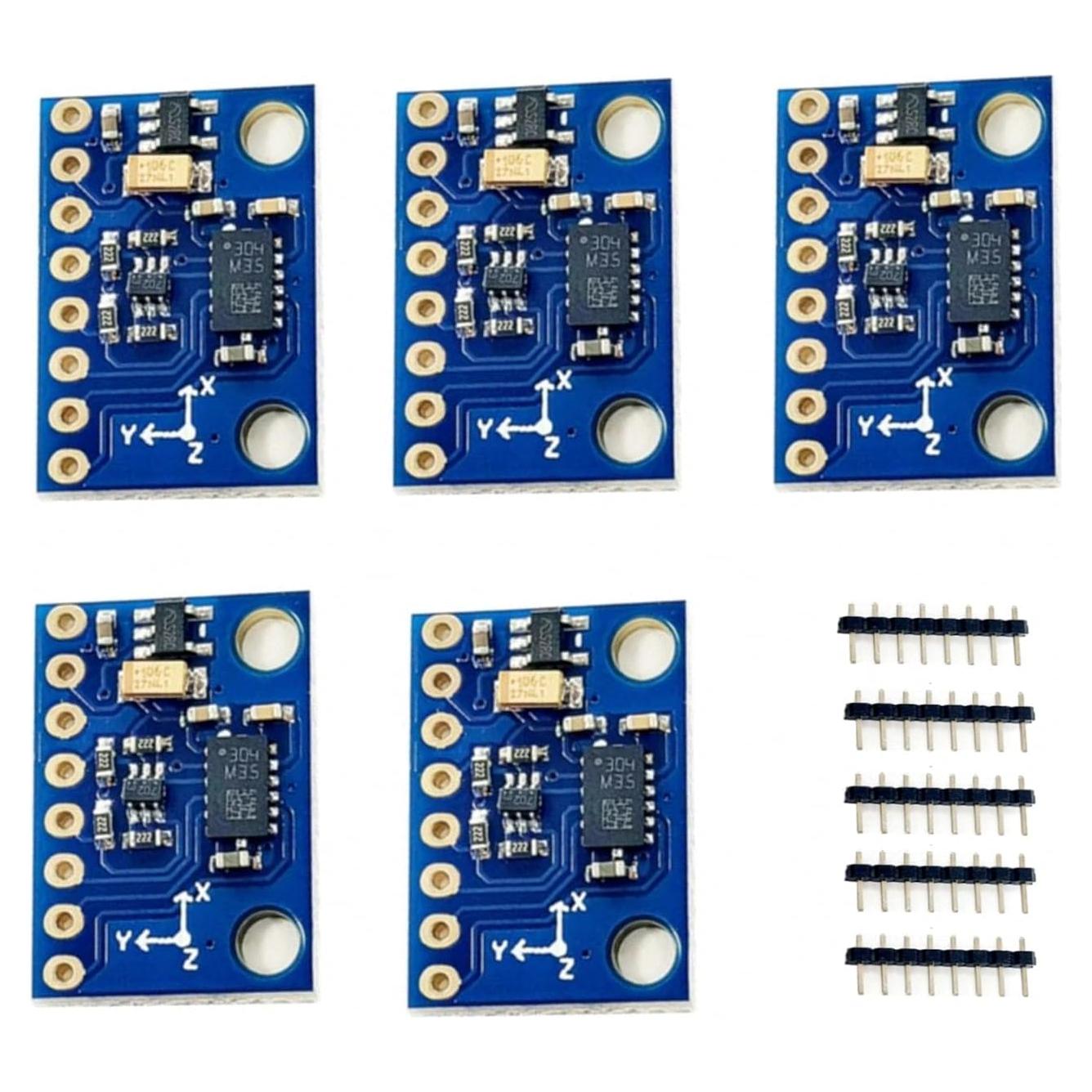 5 Módulos Sensor Aceleración y Compás LSM303DLHC PAMEENCOS