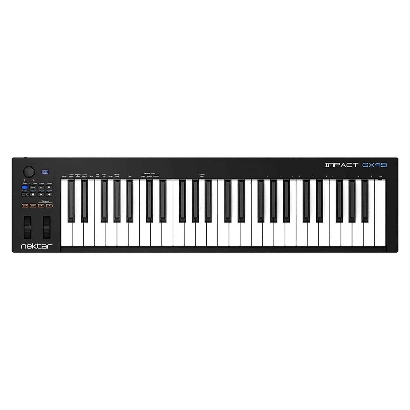 Controlador MIDI USB Nektar Impact GX49 49 Teclas Negro
