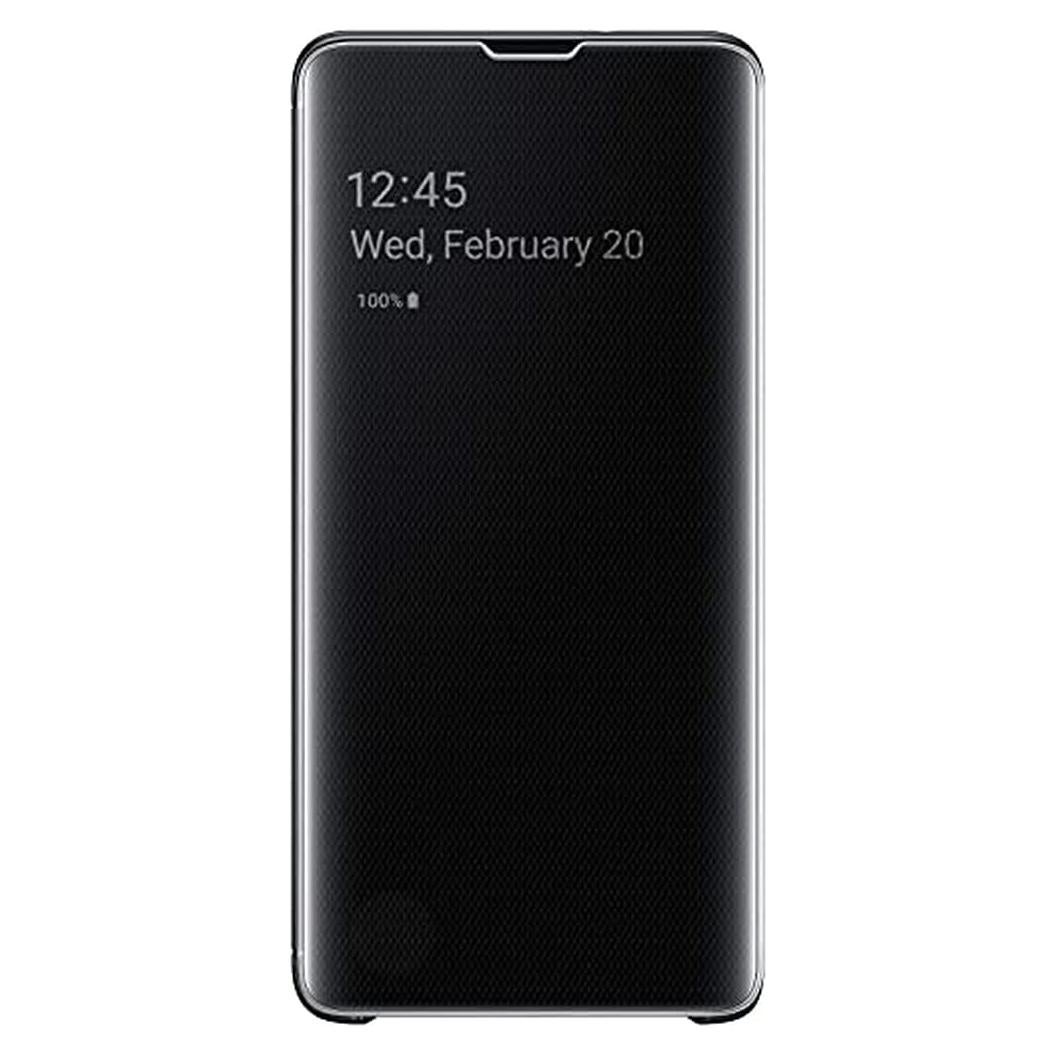 Funda Protectora Clear View Folio Samsung Galaxy S10+ Negra