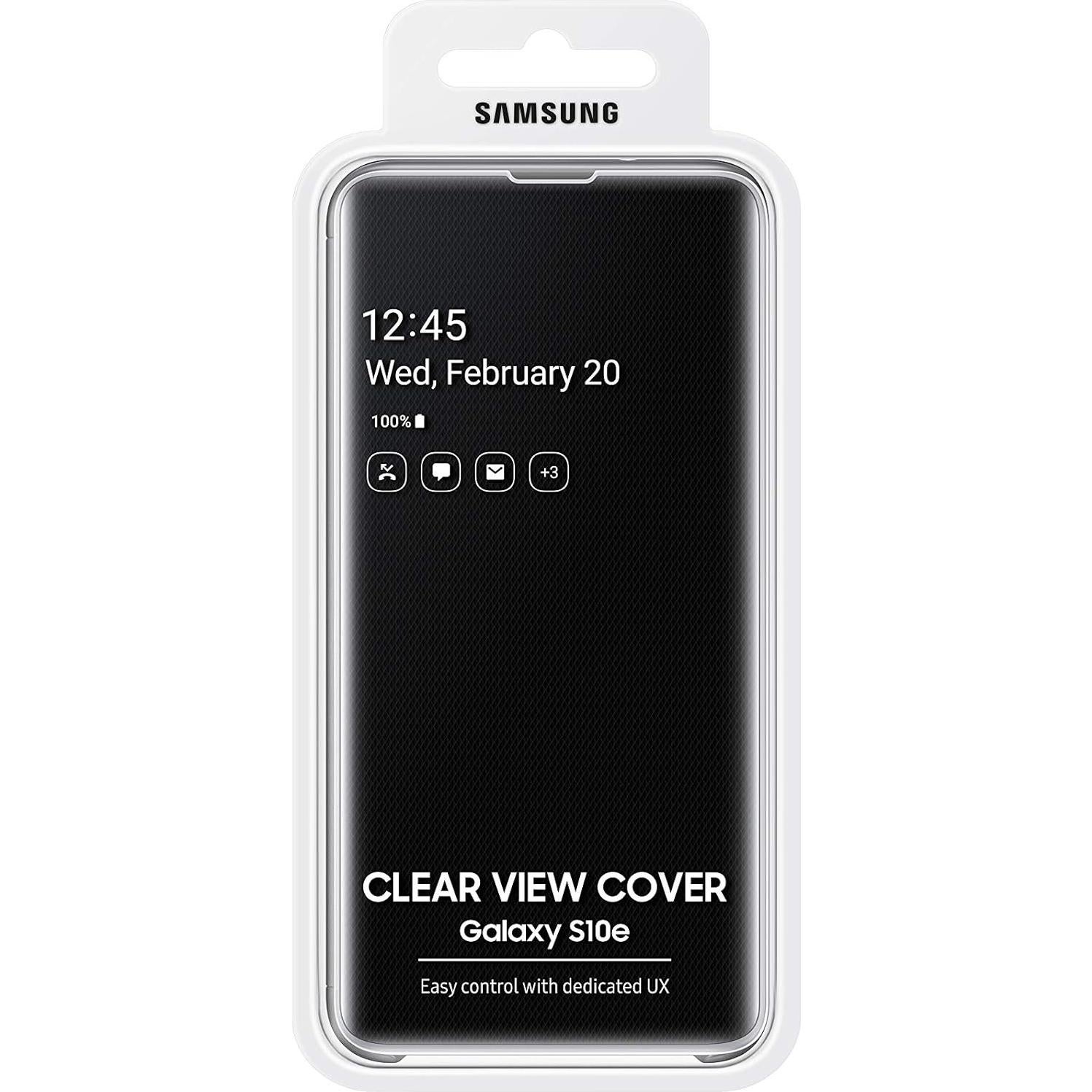 Funda Protectora Clear View Folio Samsung Galaxy S10+ Negra