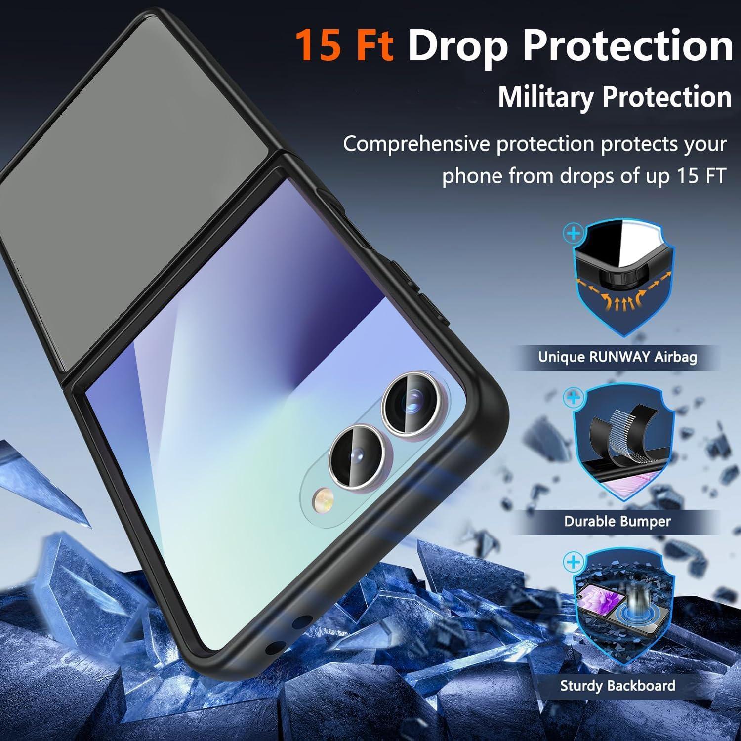 Funda Dura PC para Samsung Galaxy Z Flip 7 5G - Negro