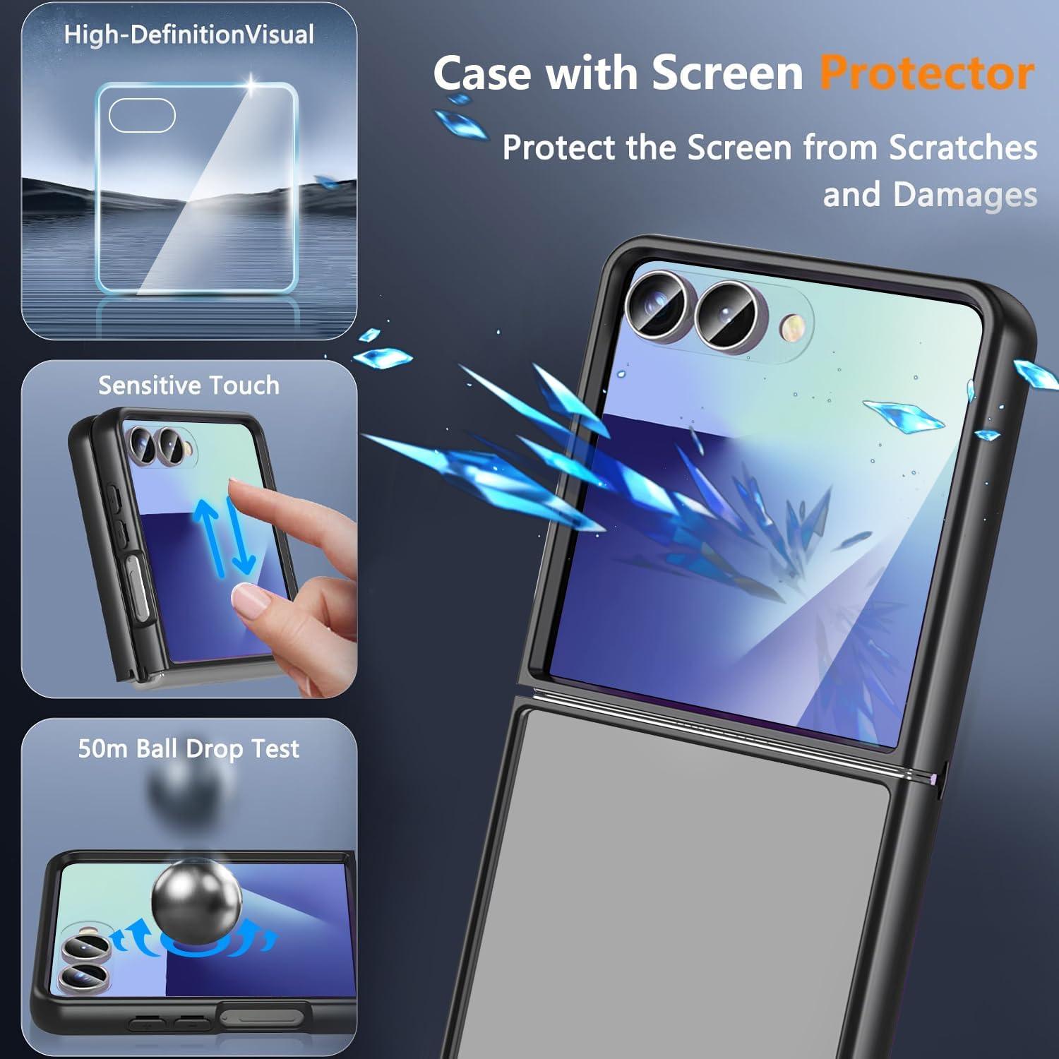 Funda Dura PC para Samsung Galaxy Z Flip 7 5G - Negro