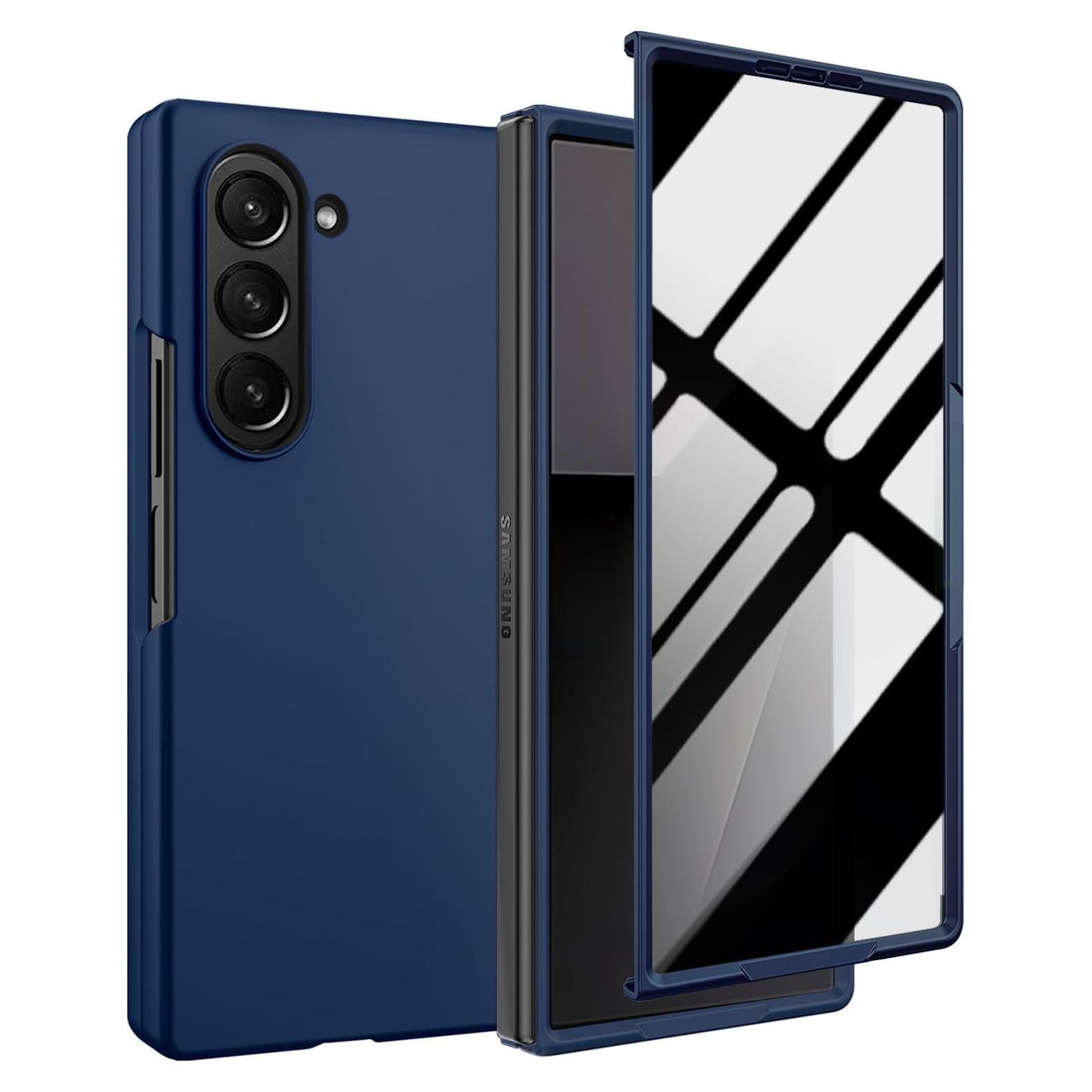 Funda de Privacidad KEKBOXQ para Samsung Galaxy Z Fold 7 Azul