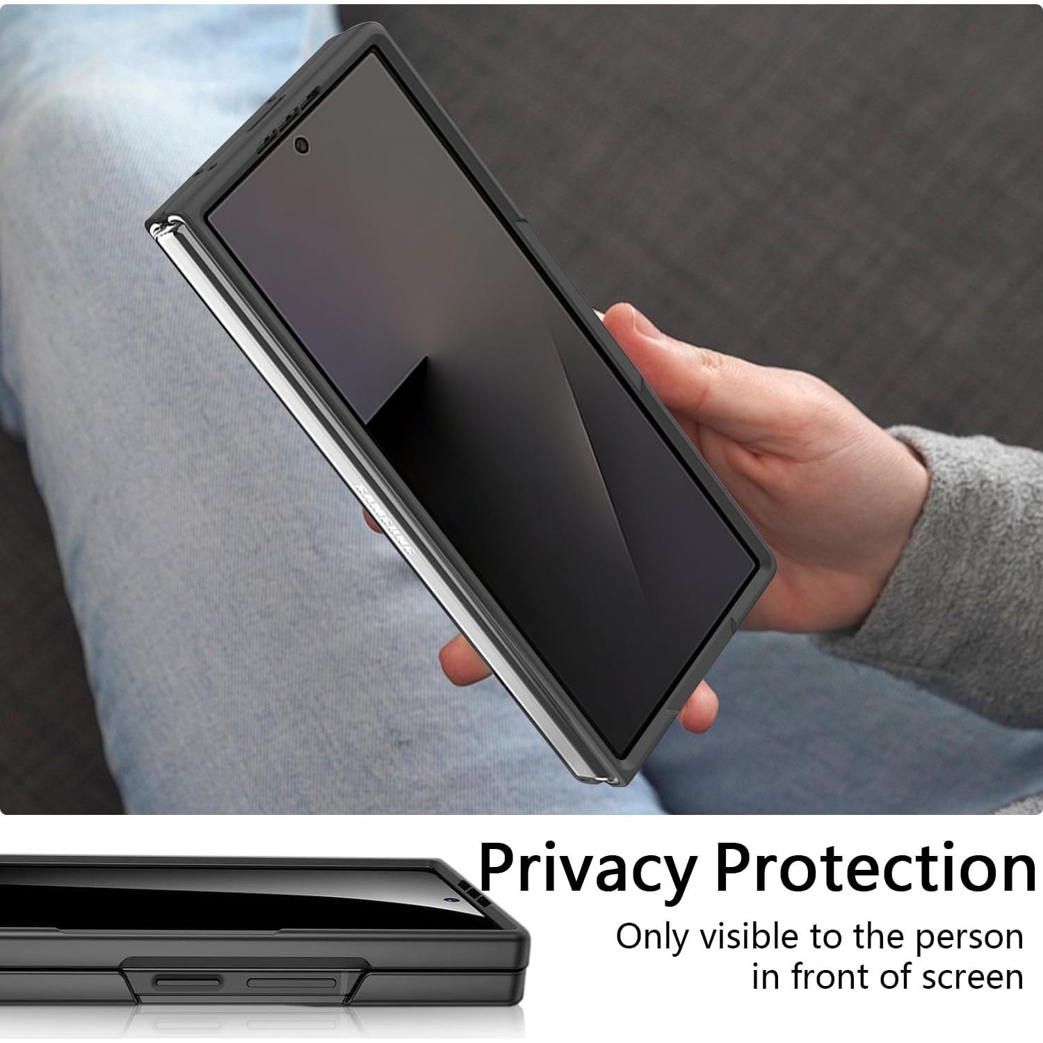 Funda de Privacidad KEKBOXQ para Samsung Galaxy Z Fold 7 Azul