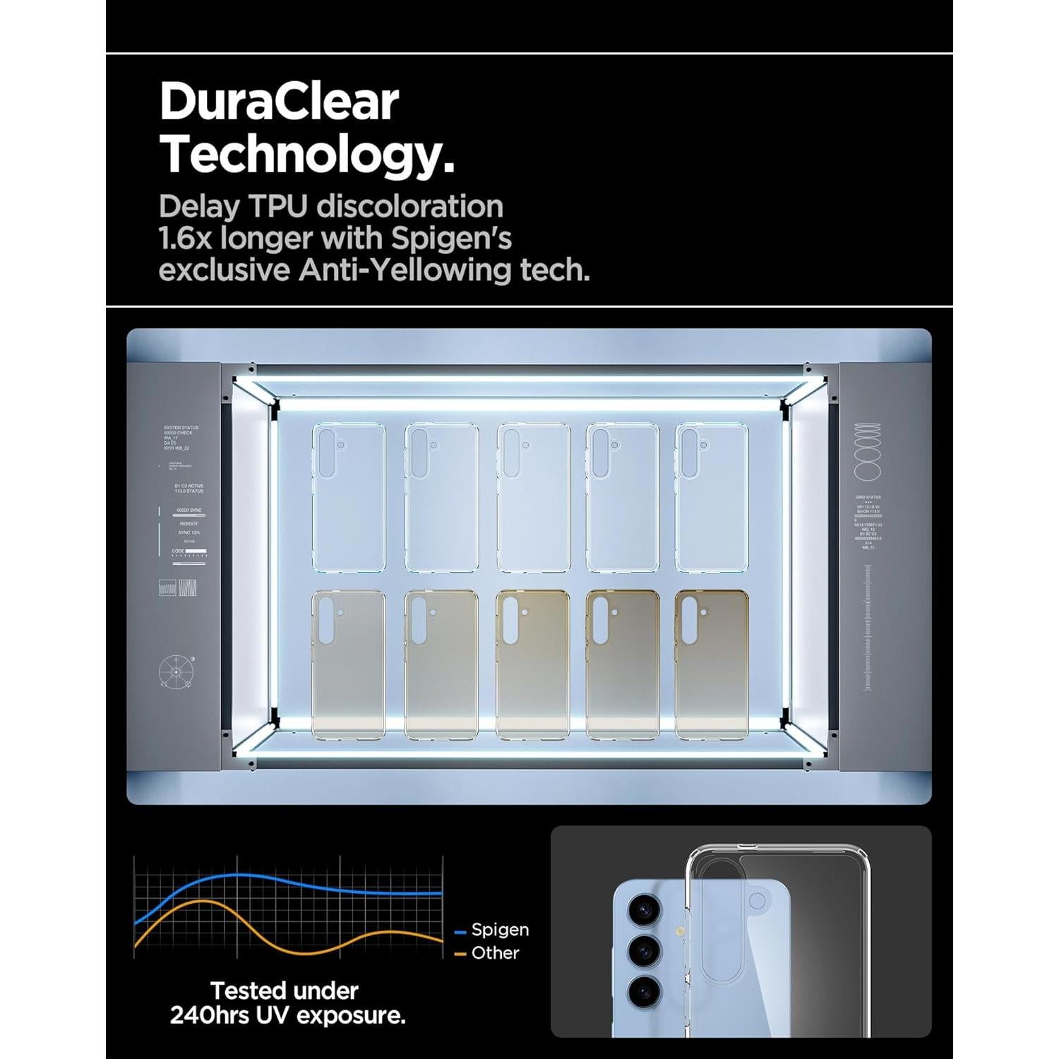 Funda Ultra Híbrida Spigen para Galaxy S25 - Transparente, Grado Militar