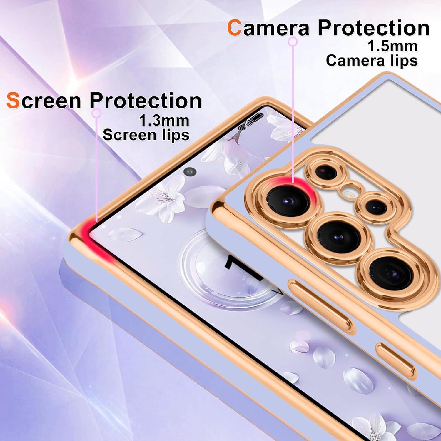 Funda Magnética LCHULLE para Samsung Galaxy S24 Ultra - Lavanda