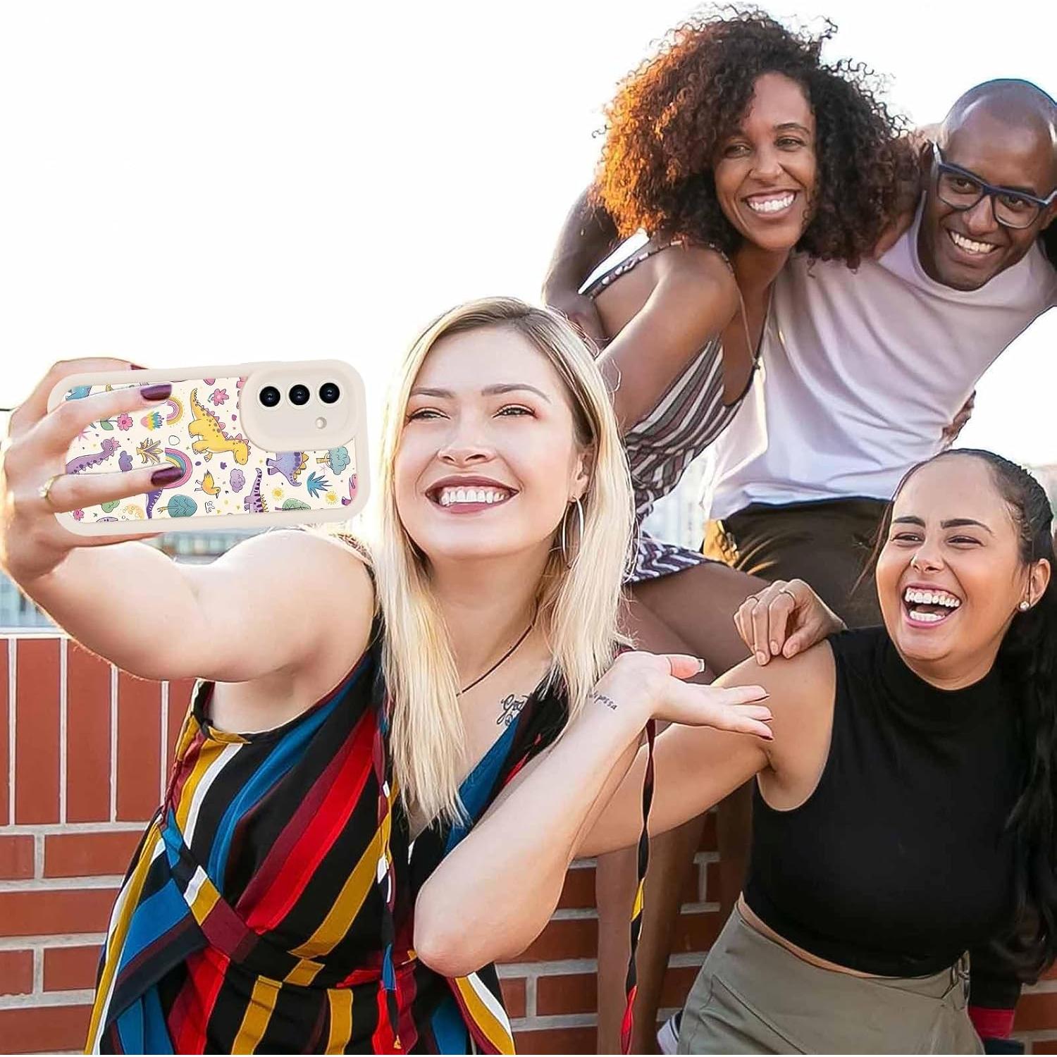 Paquete de 2 Fundas de Dinosaurio Kawaii para Samsung A15 5G