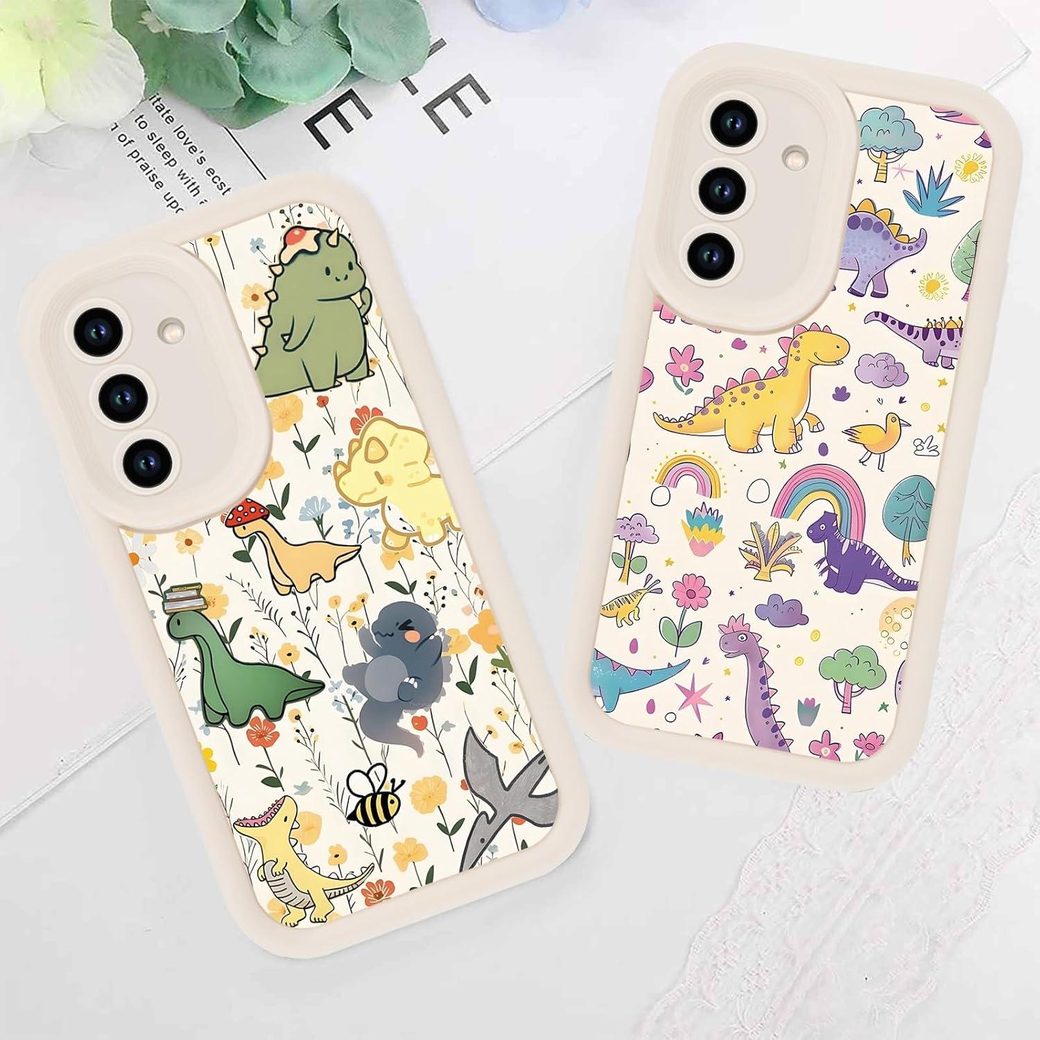 Paquete de 2 Fundas de Dinosaurio Kawaii para Samsung A15 5G