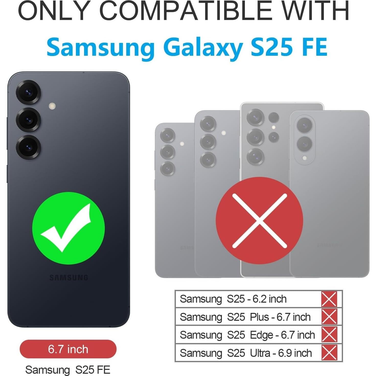 Funda de silicona Taneny para Samsung Galaxy S25 FE - Púrpura