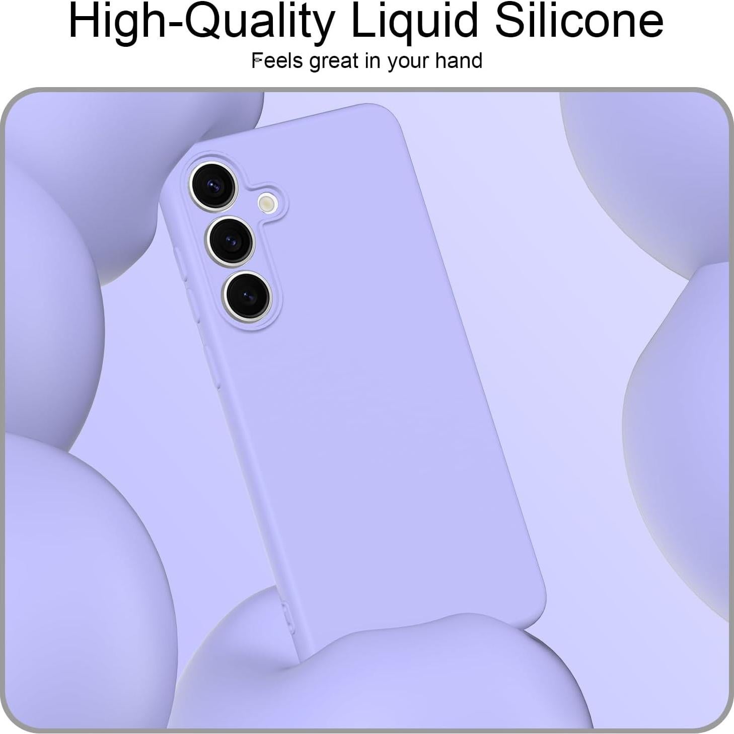 Funda de silicona Taneny para Samsung Galaxy S25 FE - Púrpura