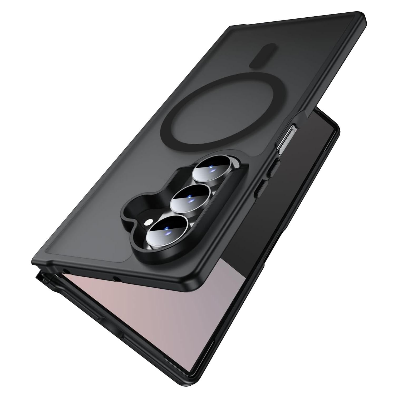 Funda Magnética MAKAVO para Samsung Galaxy Z Fold 7 Negra