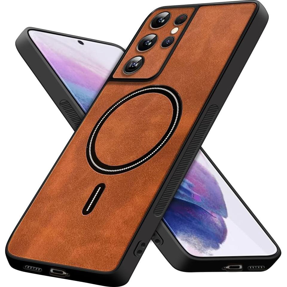 Funda de cuero Luhuanx para Samsung Galaxy S21 Ultra 17.27 cm