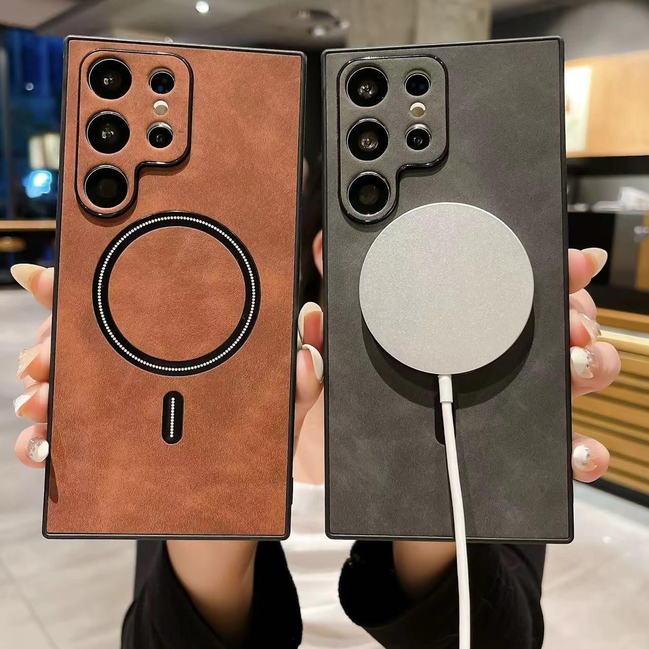 Funda de cuero Luhuanx para Samsung Galaxy S21 Ultra 17.27 cm