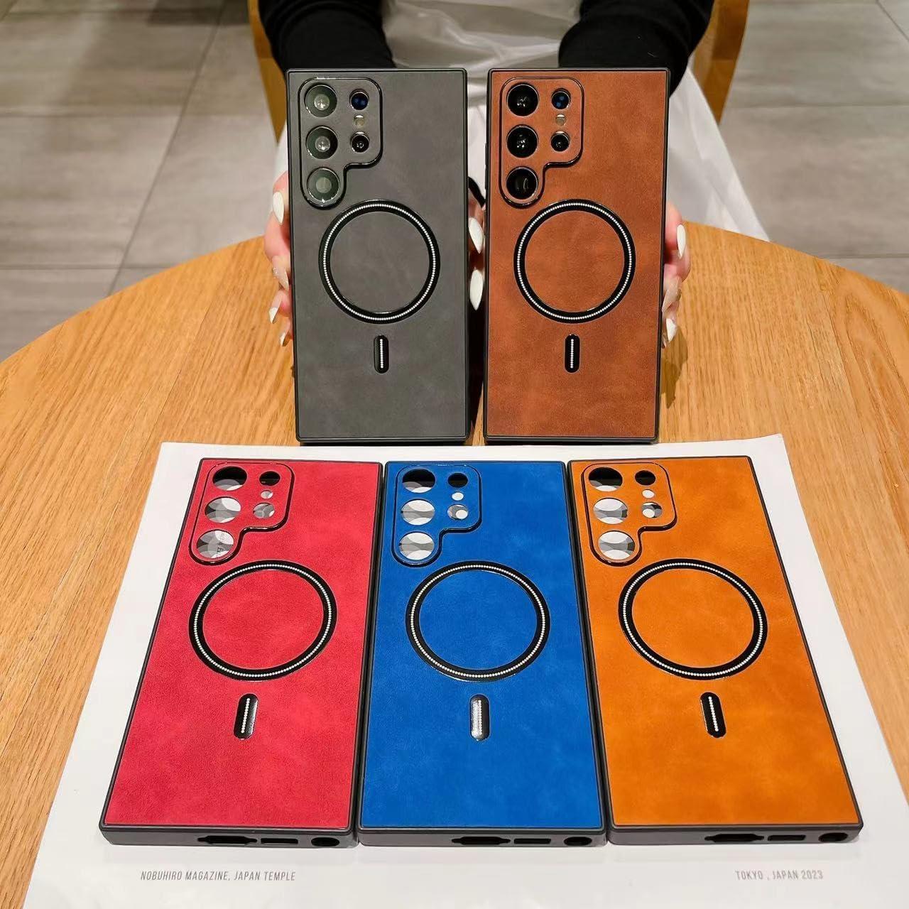 Funda de cuero Luhuanx para Samsung Galaxy S21 Ultra 17.27 cm