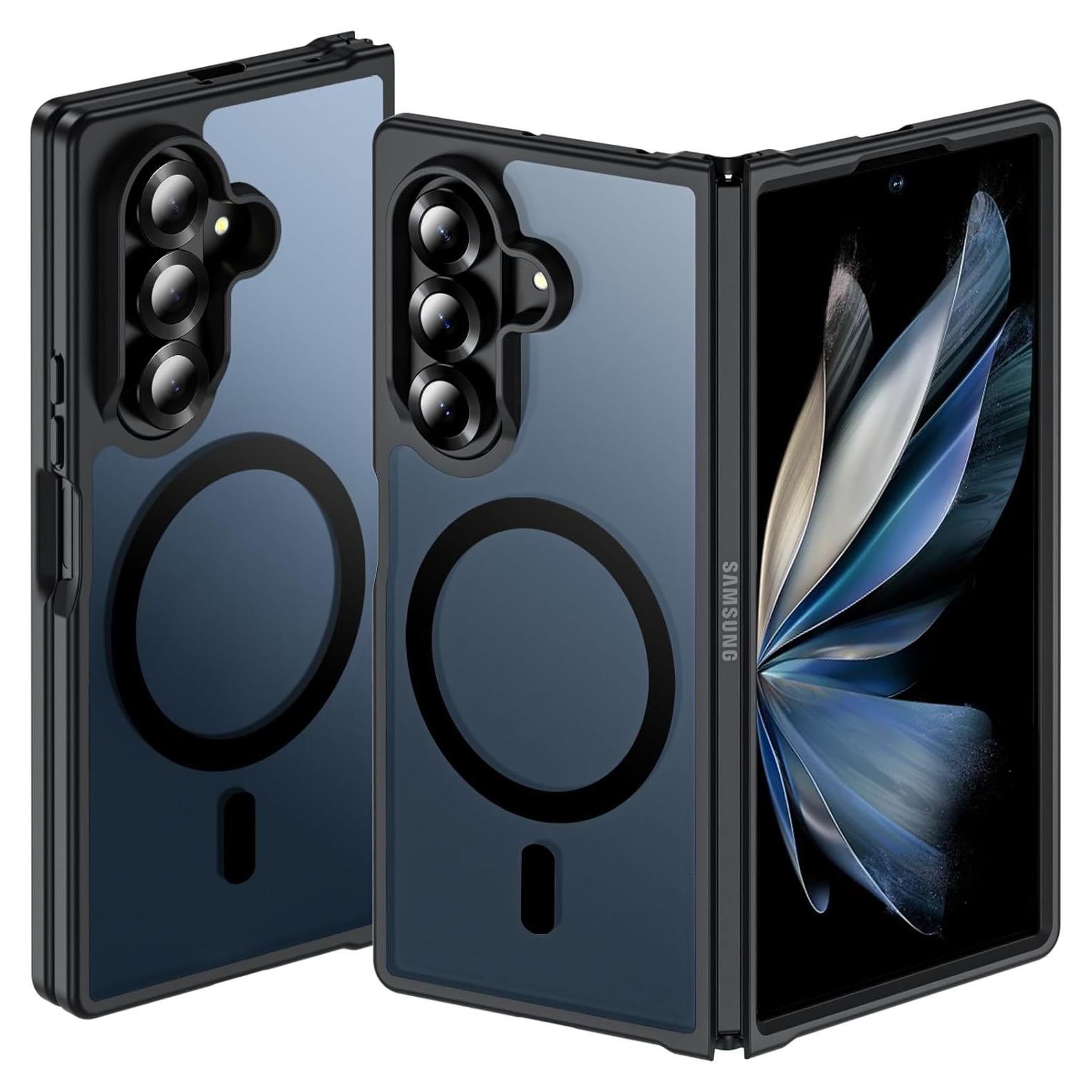 Funda Magnética Hensinple para Samsung Galaxy Z Fold 7 Negra