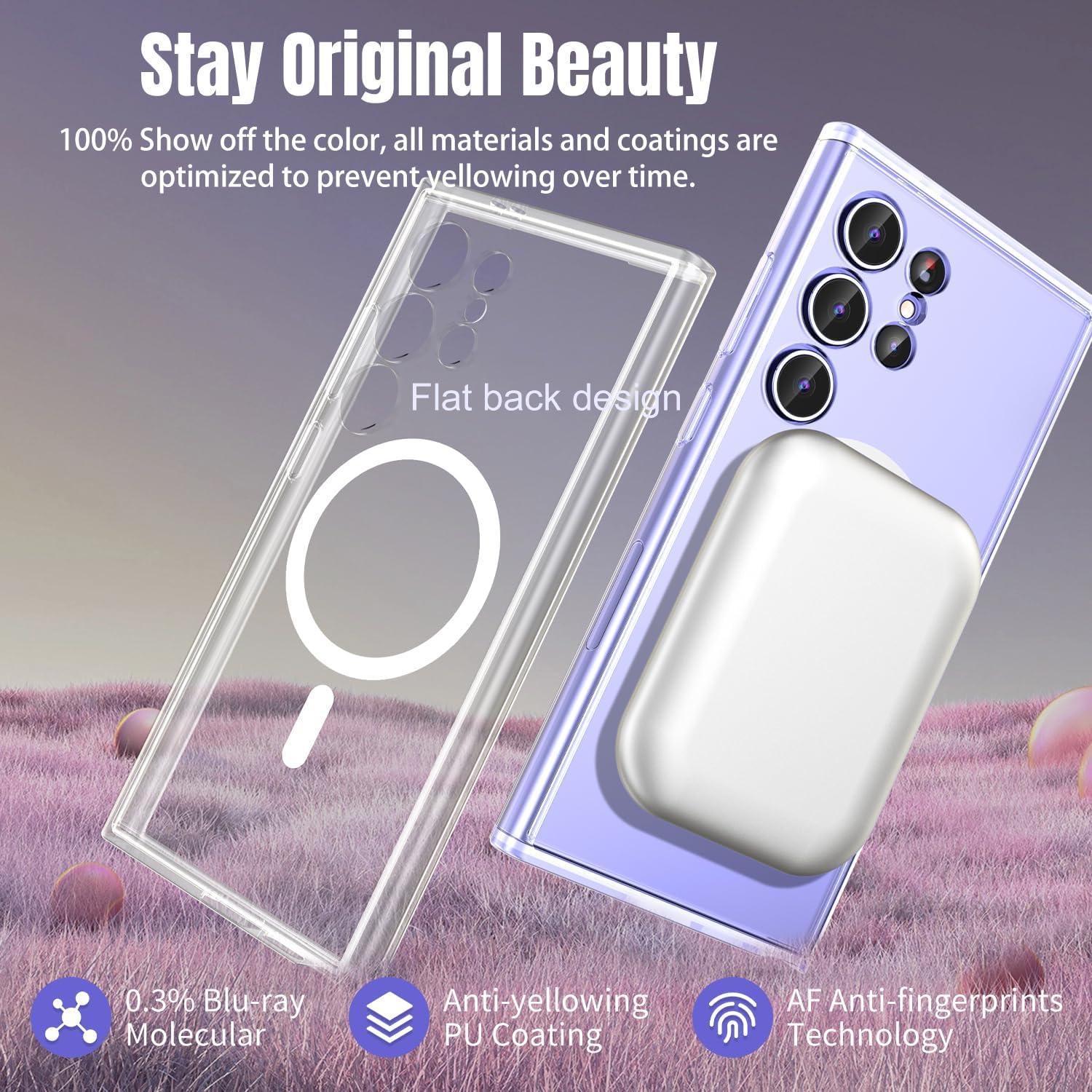 Funda Magnética Transparente GALLAPLE para Samsung S24 Ultra