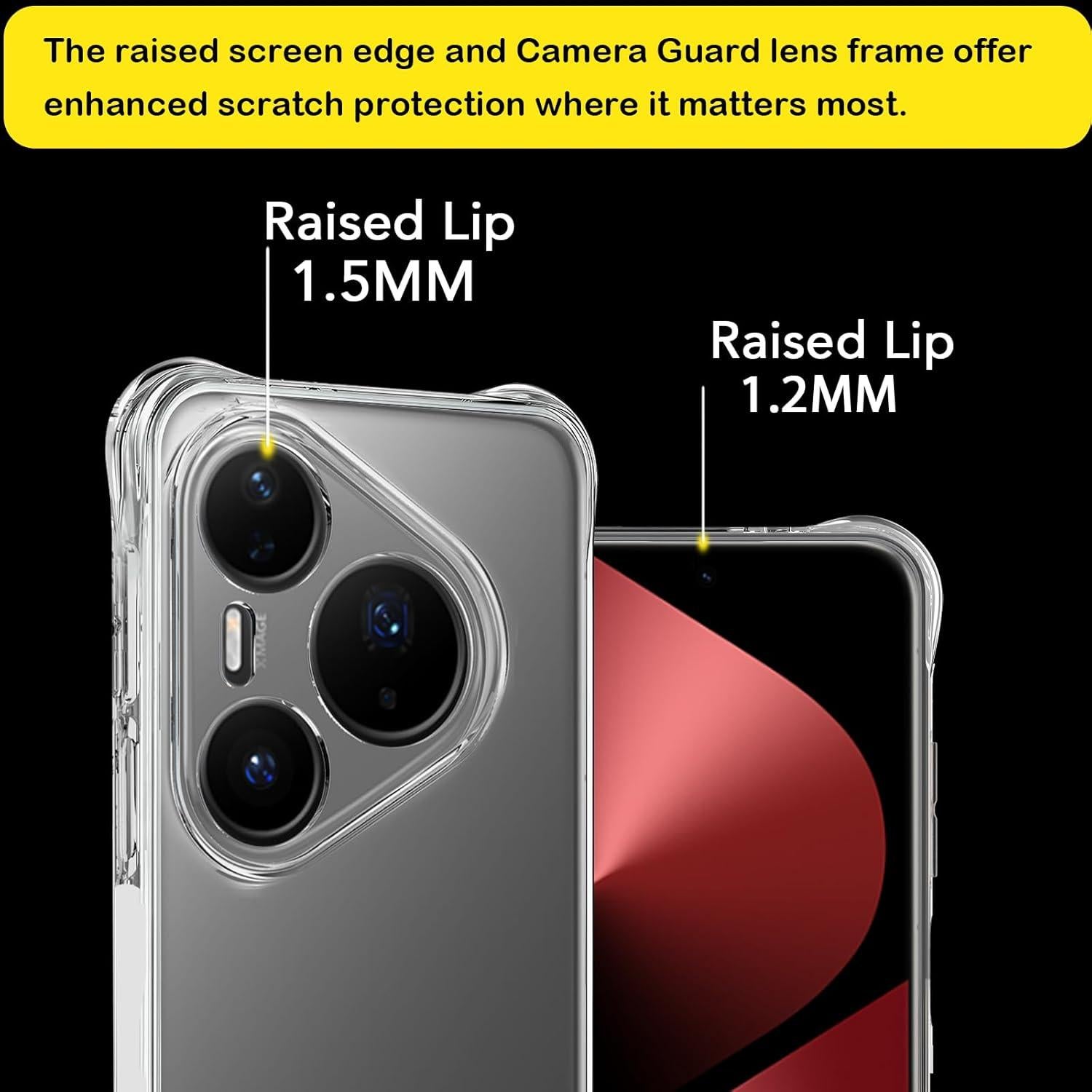 Funda TPU Transparente USTIYA para Huawei Pura 80 Pro