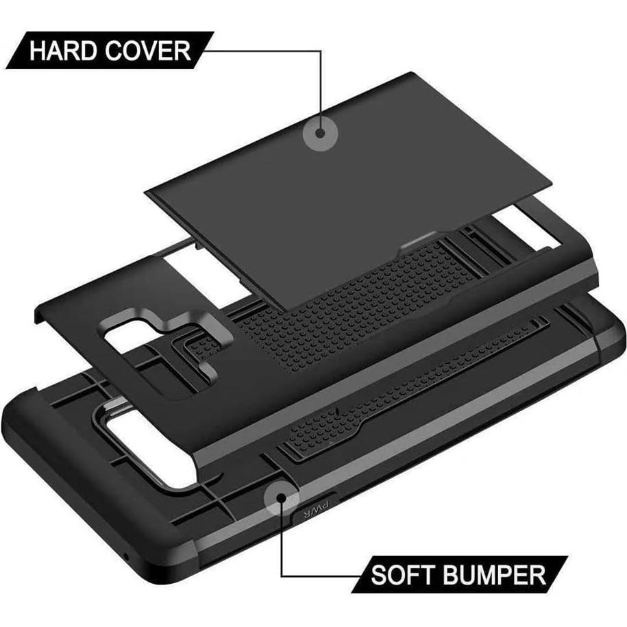Funda de Cartera para Huawei P30 con Soporte para Tarjetas Negra