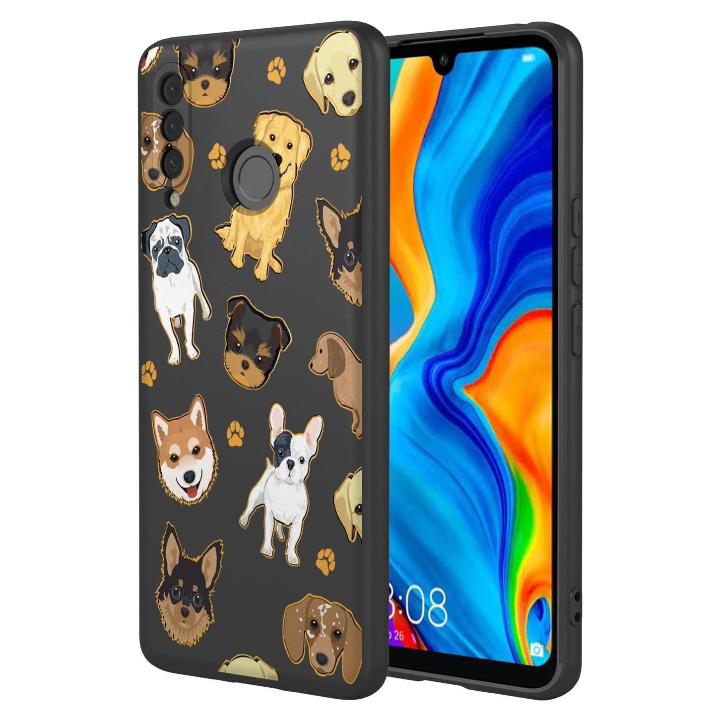 Funda TPU Huawei P30 Lite / Nova 4e - Patrón Perro Negro