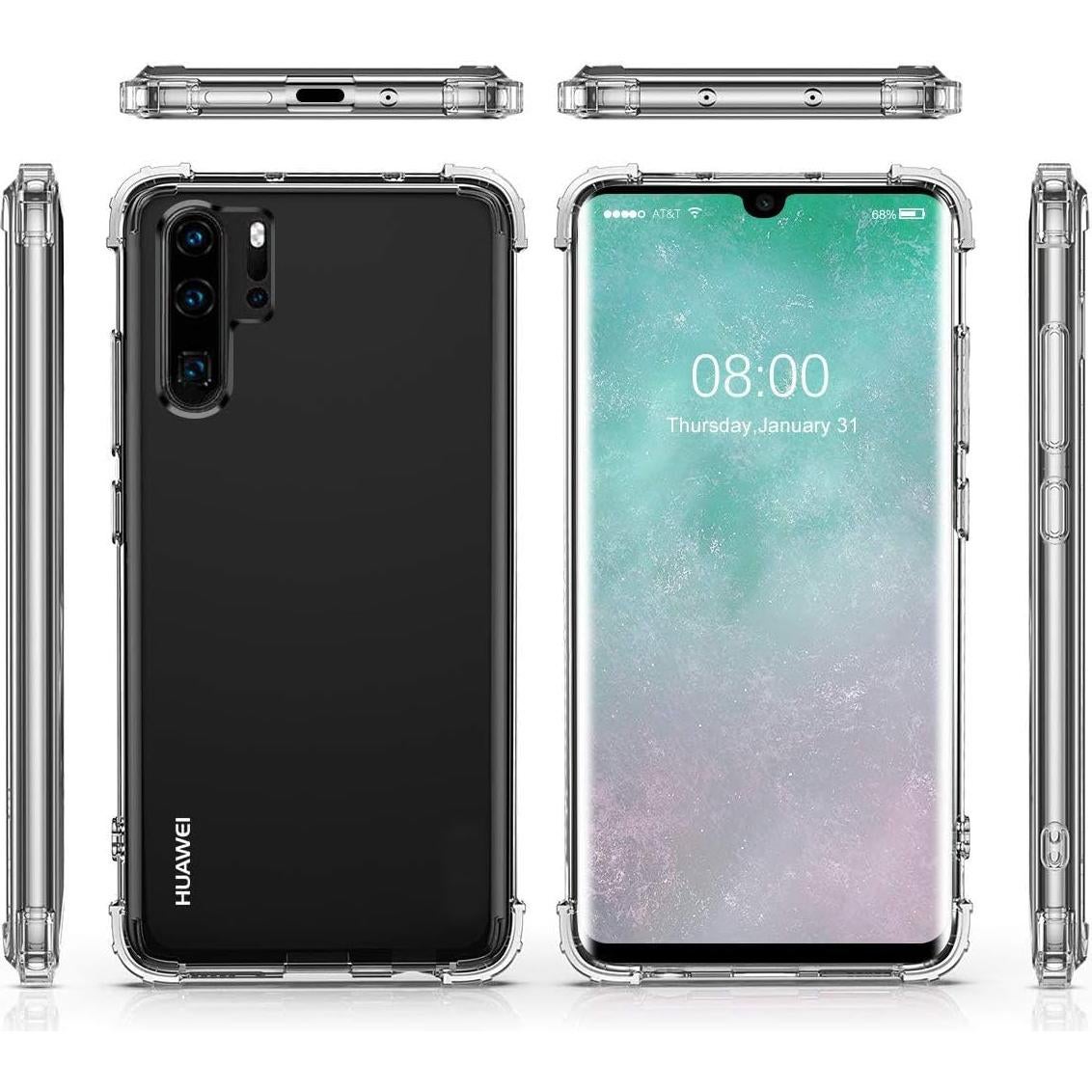 Funda TPU Transparente Huawei P30 Pro con Esquinas Reforzadas