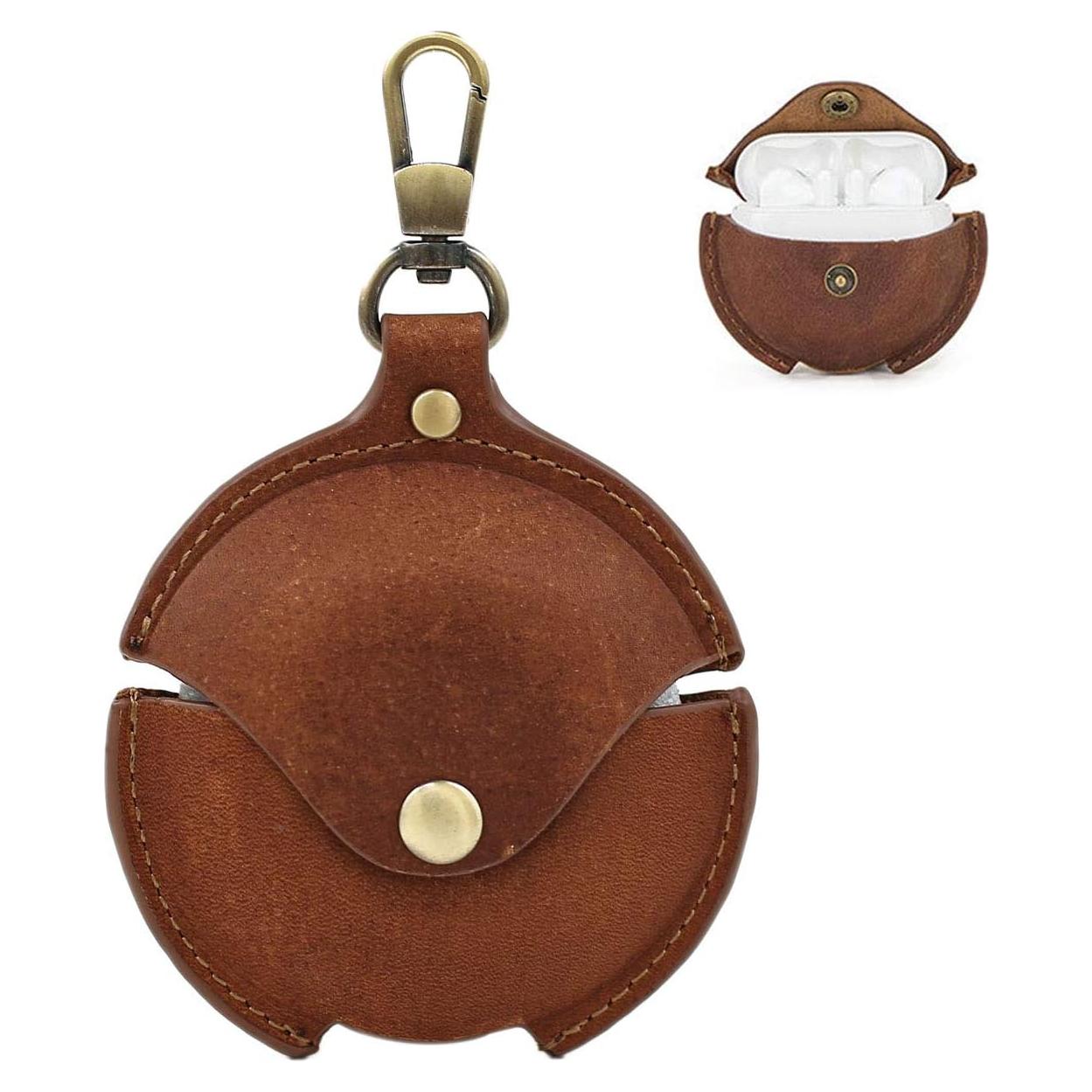 Funda de Cuero para Huawei Freebuds 3 - Marrón, Resistente