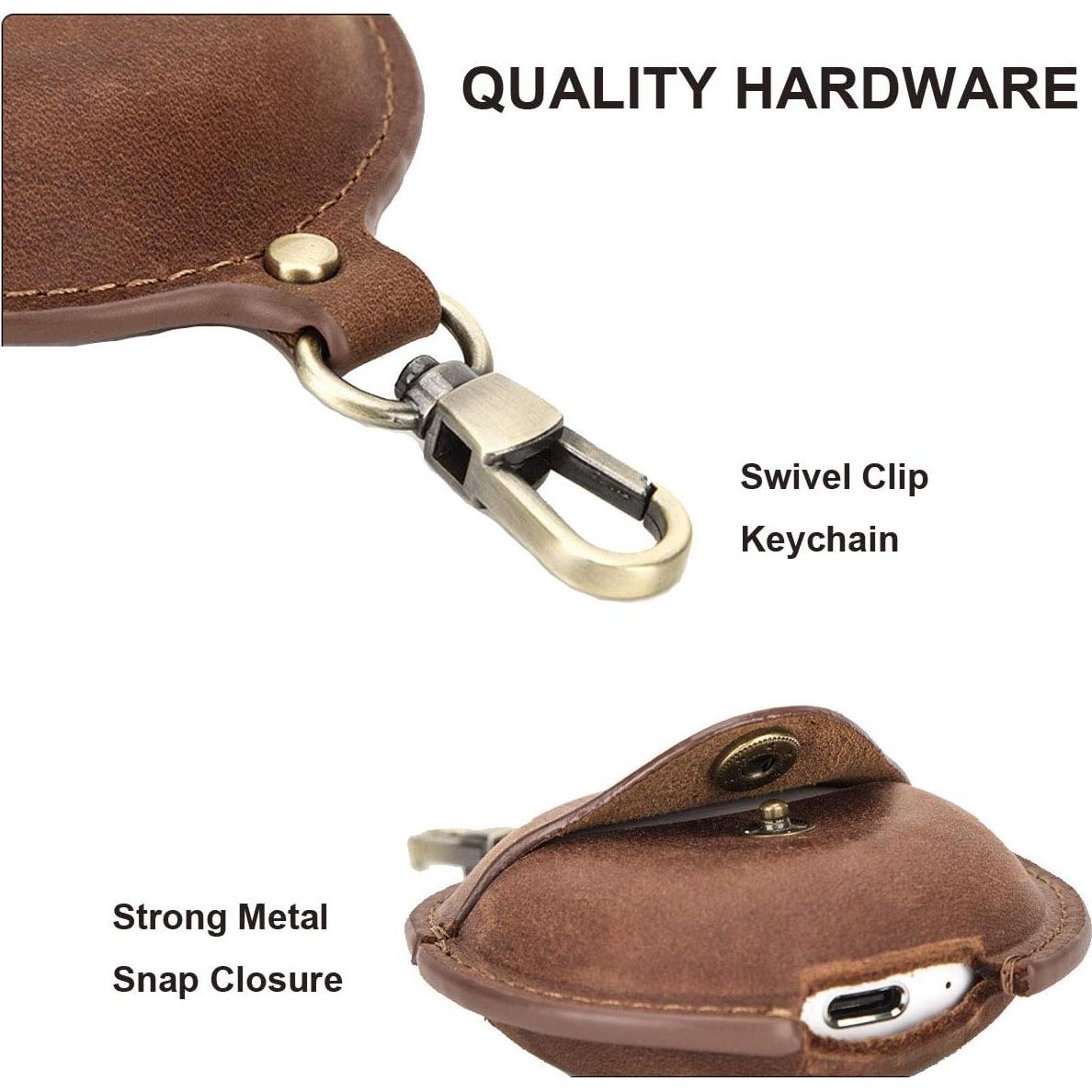 Funda de Cuero para Huawei Freebuds 3 - Marrón, Resistente