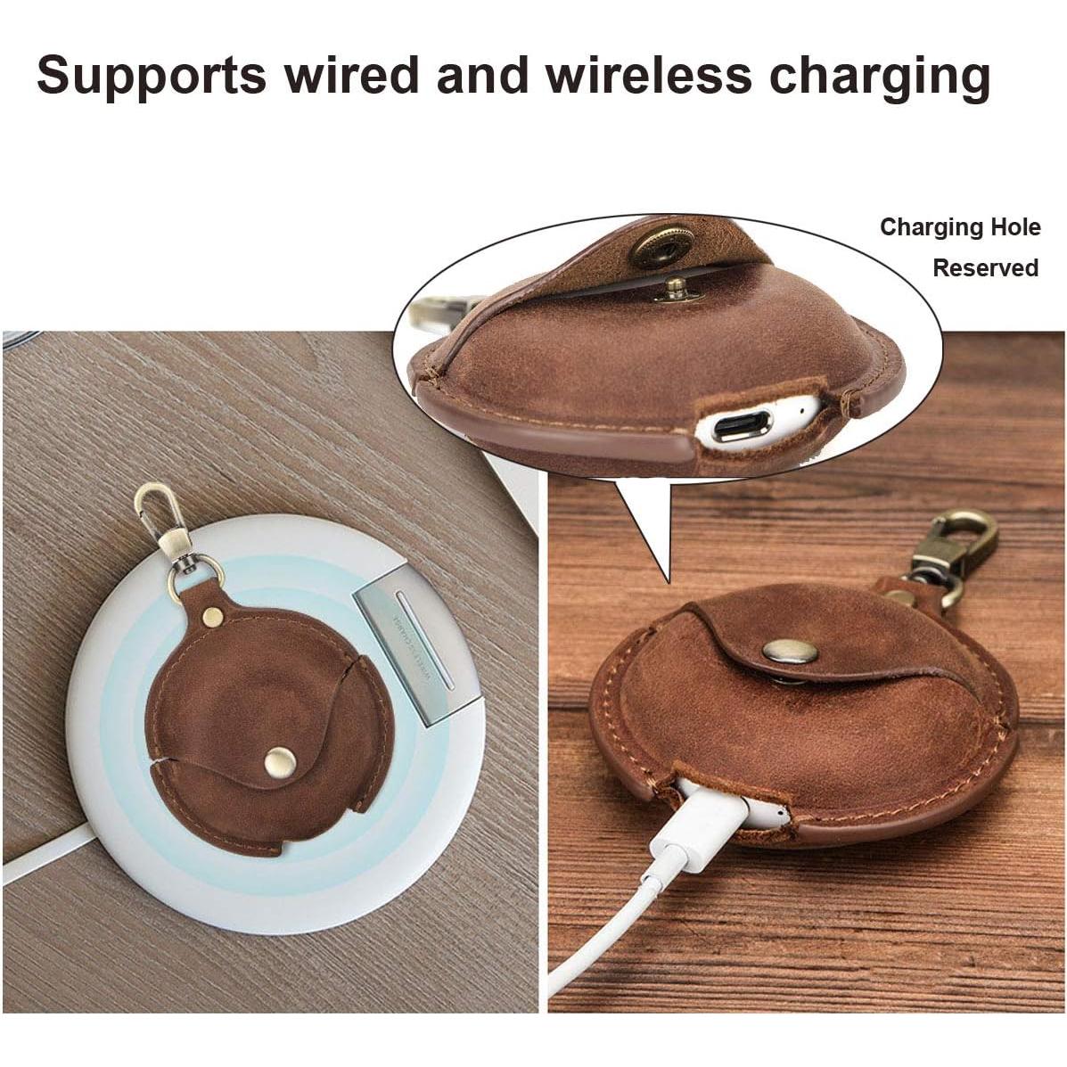 Funda de Cuero para Huawei Freebuds 3 - Marrón, Resistente