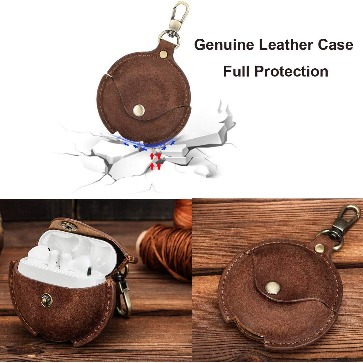 Funda de Cuero para Huawei Freebuds 3 - Marrón, Resistente