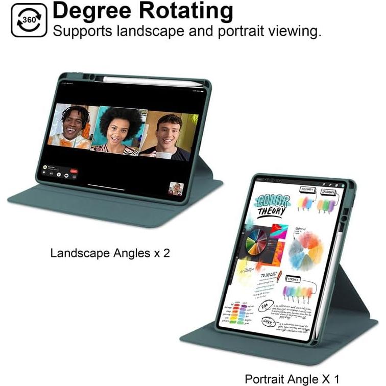 Funda Rotativa Huawei MatePad Pro 13.2" 2023 Verde Oscuro
