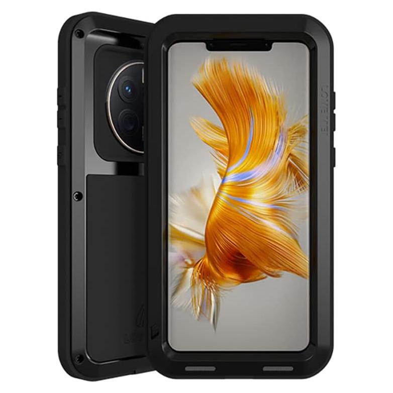 Funda Rugged Huawei Mate 50 Pro 2022 - Metal y Silicona Negra