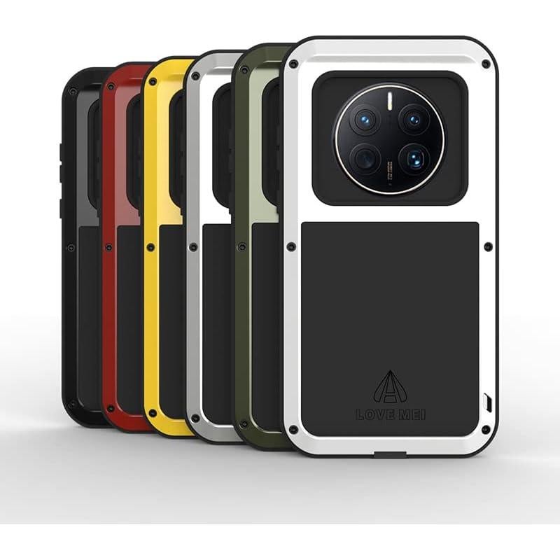 Funda Rugged Huawei Mate 50 Pro 2022 - Metal y Silicona Negra