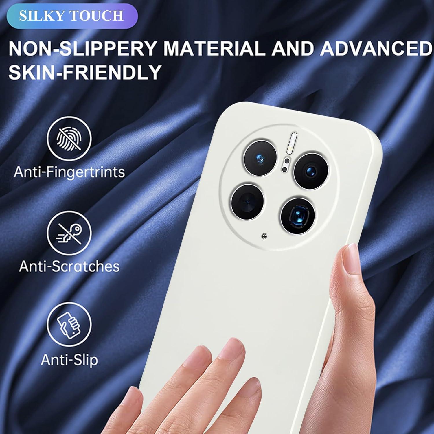 Funda delgada y resistente Kainevy para Huawei Mate 50 Pro - Blanco