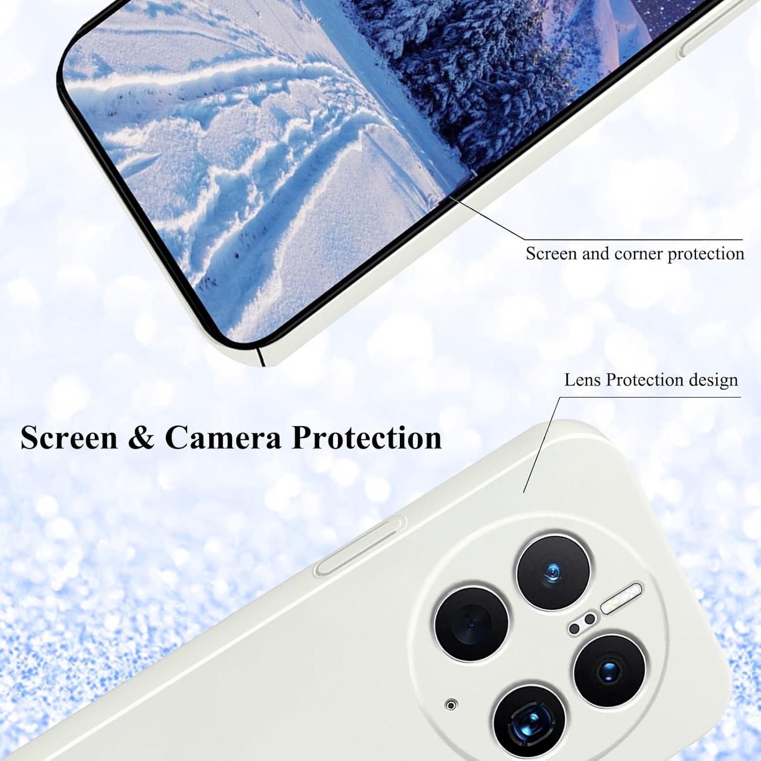 Funda delgada y resistente Kainevy para Huawei Mate 50 Pro - Blanco