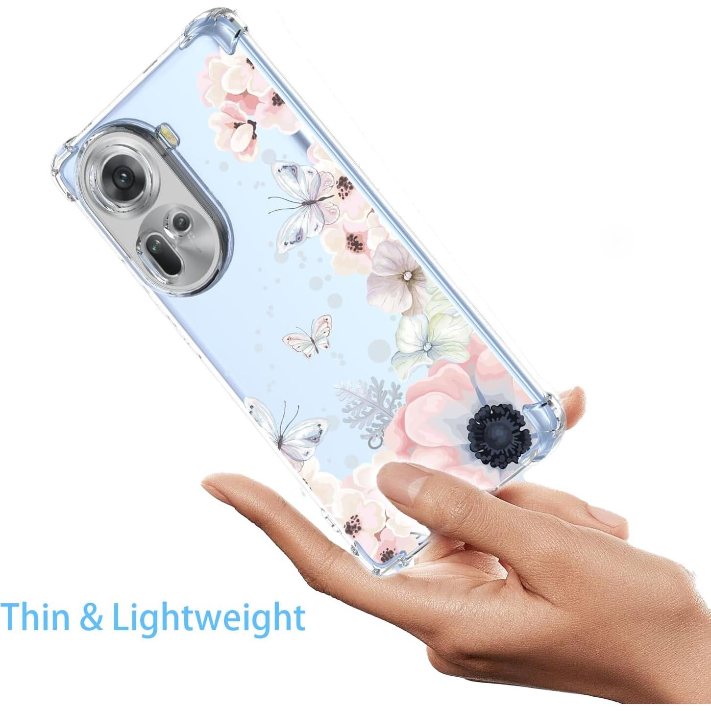 Funda Oppo Reno 11 5G Floral Rosa Antigolpes RRXSYXL