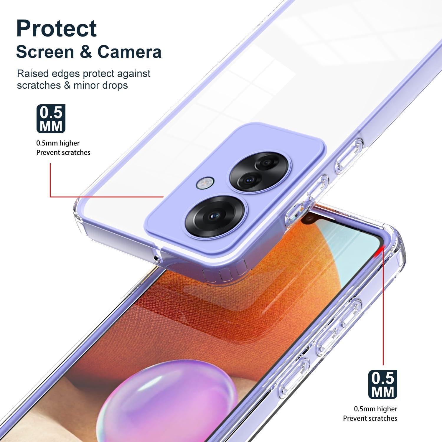 Funda Transparente Antirayaduras CXDFCDBS para OPPO Reno 11F
