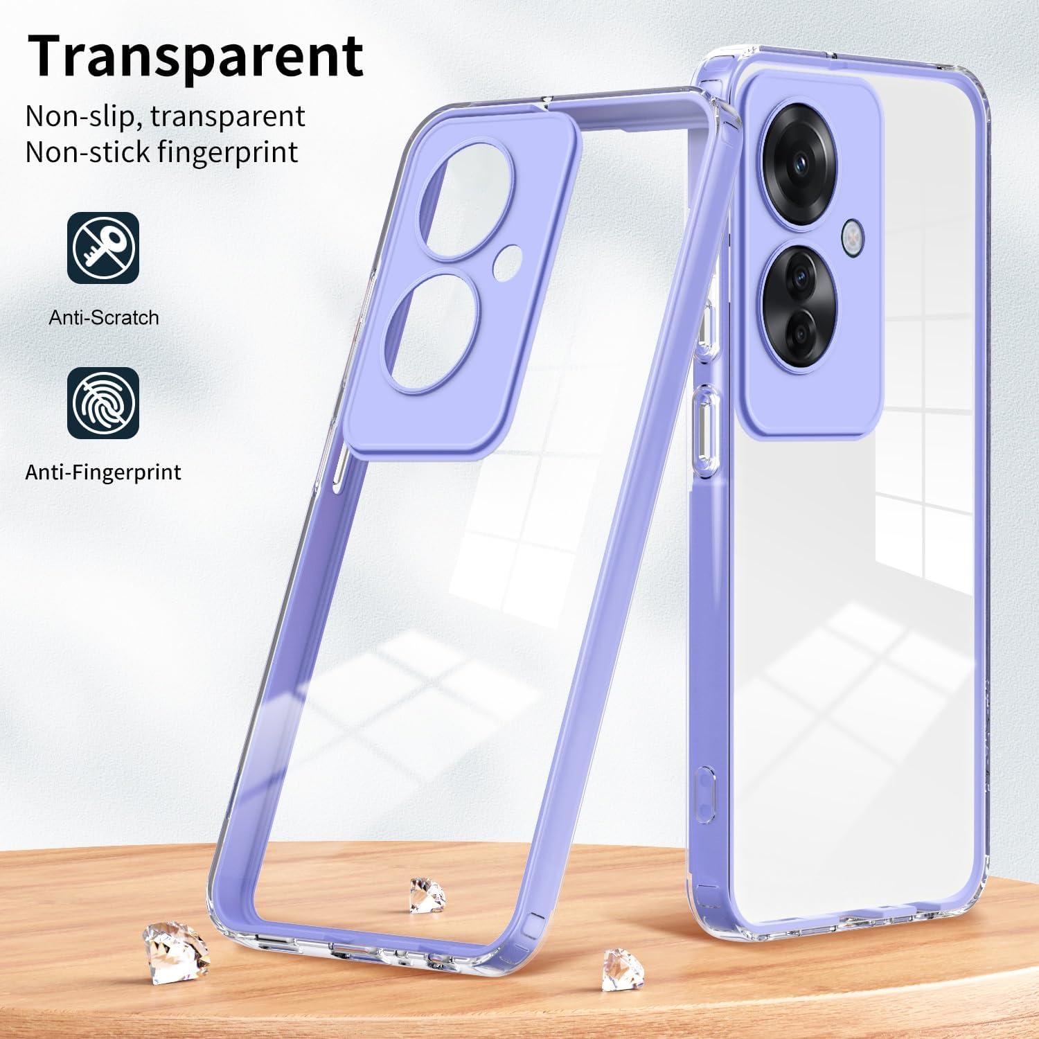 Funda Transparente Antirayaduras CXDFCDBS para OPPO Reno 11F