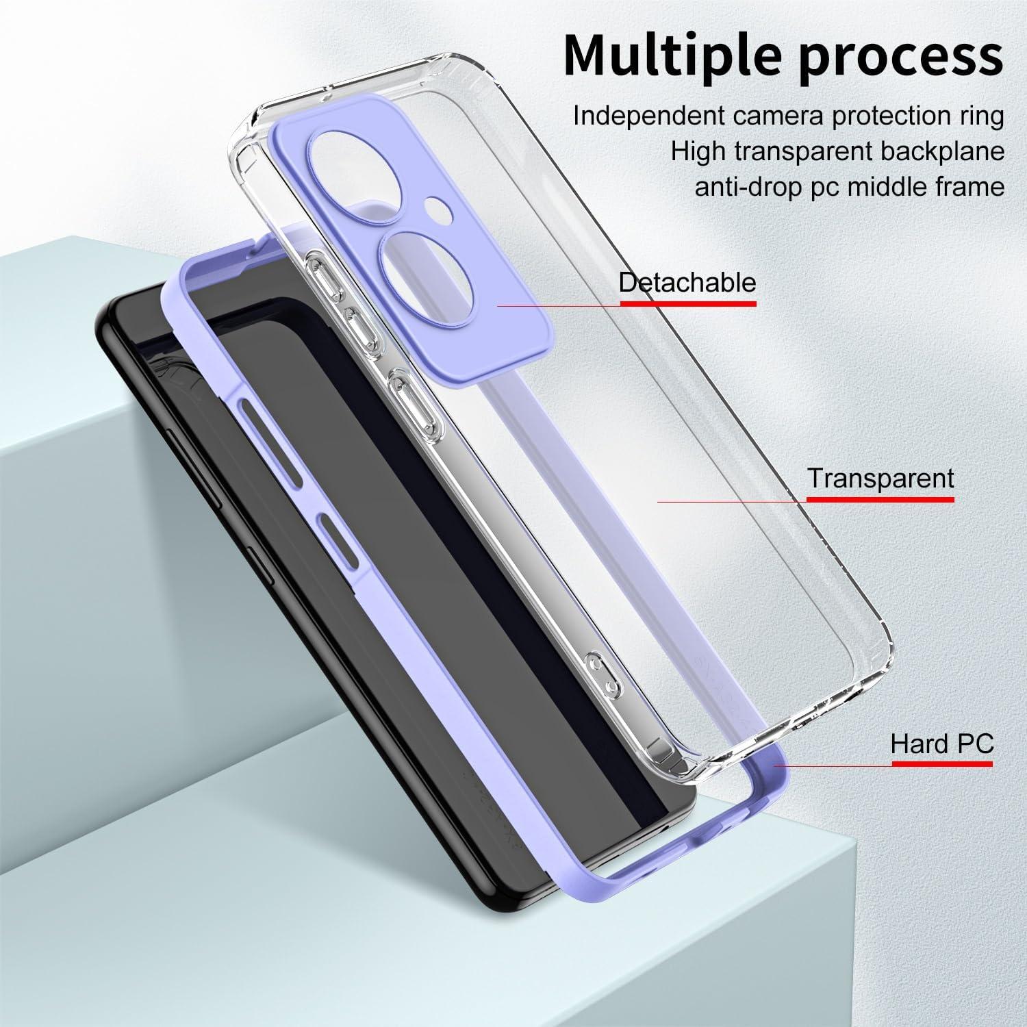 Funda Transparente Antirayaduras CXDFCDBS para OPPO Reno 11F