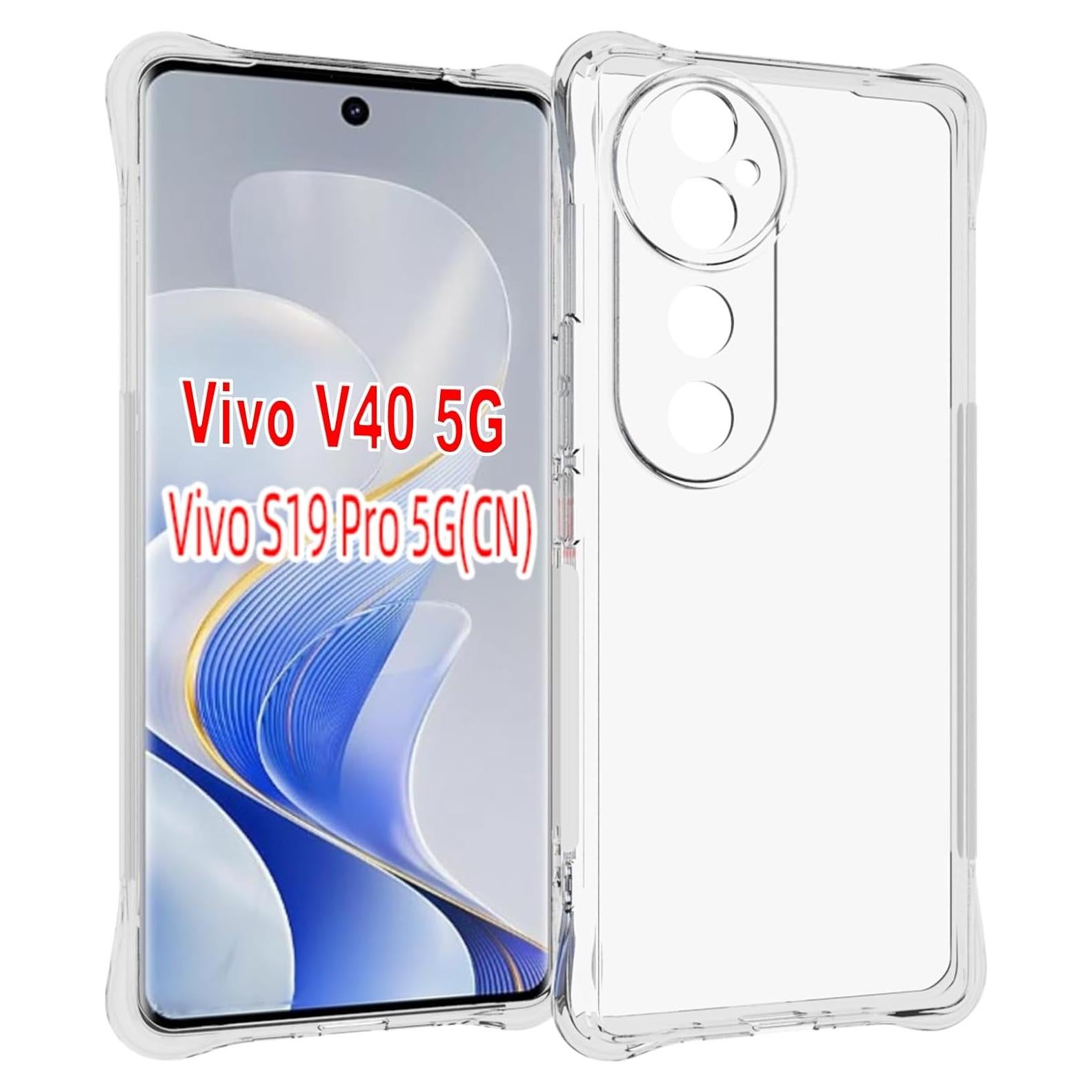Funda TPU Transparente USTIYA para Vivo V40 5G - Protección Militar