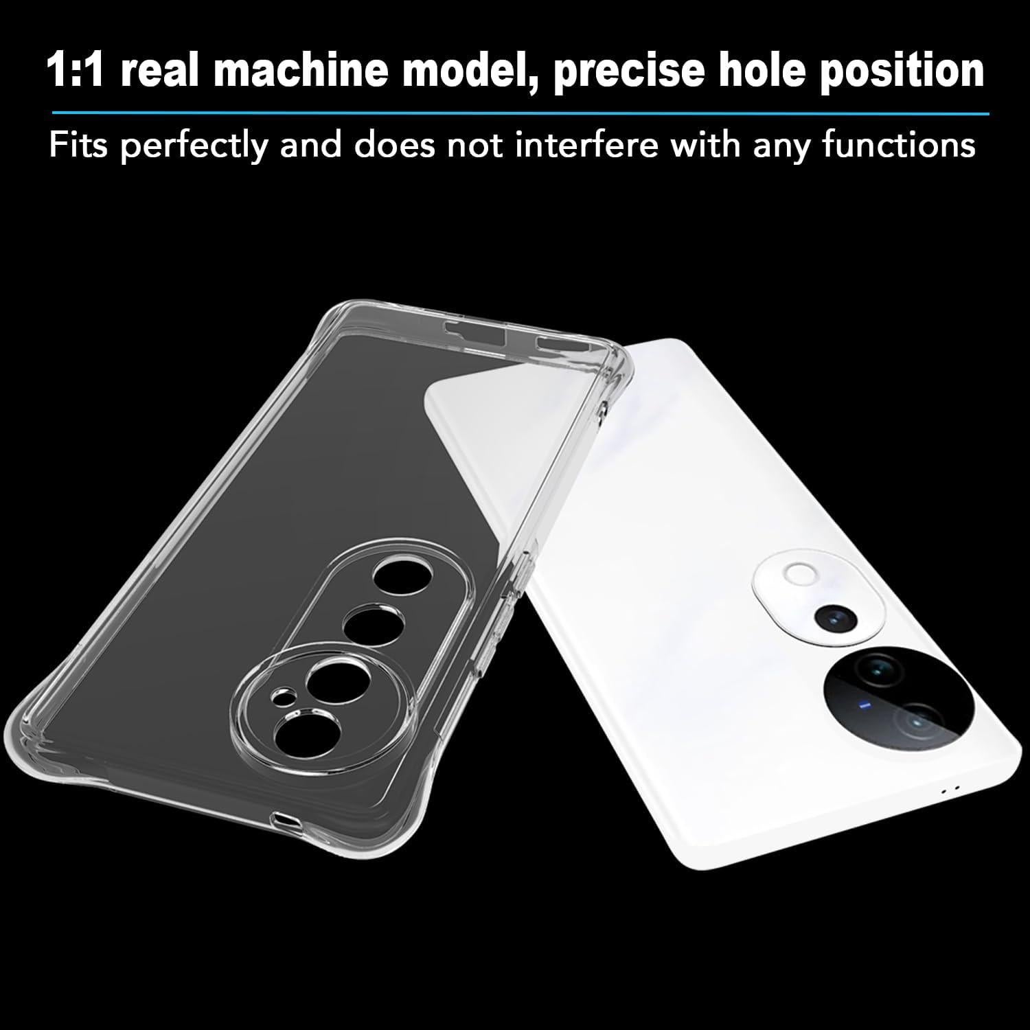 Funda TPU Transparente USTIYA para Vivo V40 5G - Protección Militar