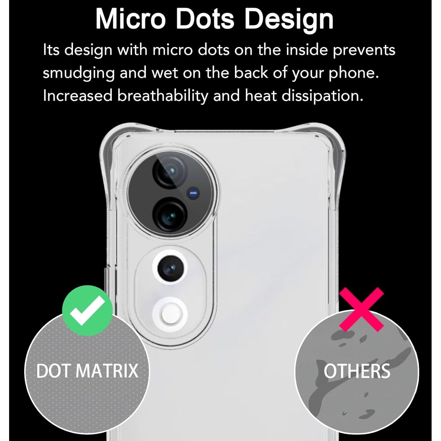 Funda TPU Transparente USTIYA para Vivo V40 5G - Protección Militar