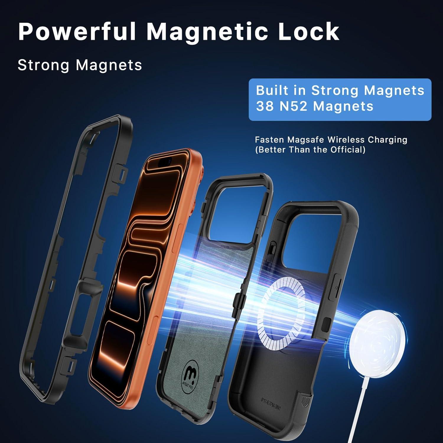 Funda M MYBAT PRO para iPhone 17 Pro Max con clip y soporte