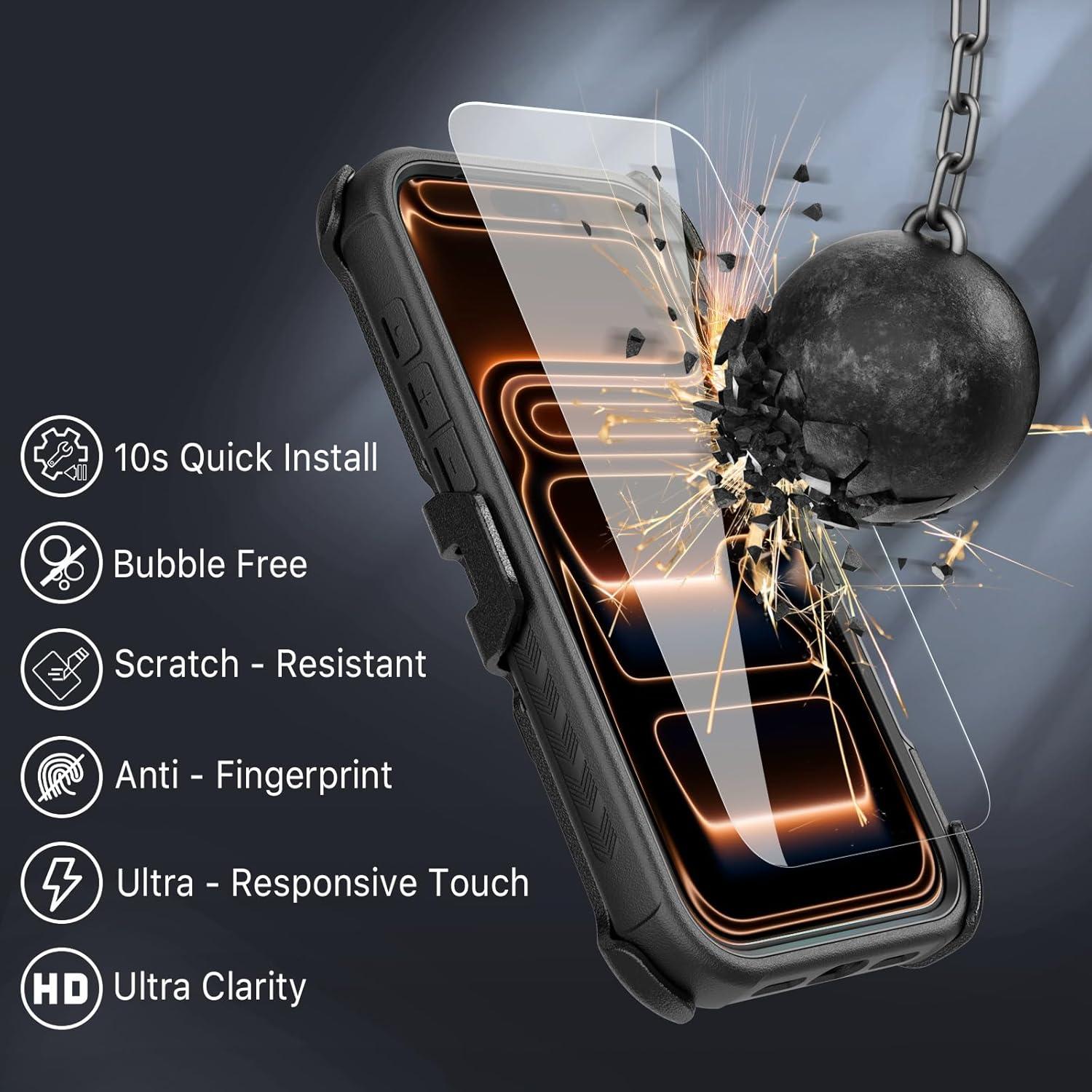 Funda M MYBAT PRO para iPhone 17 Pro Max con clip y soporte